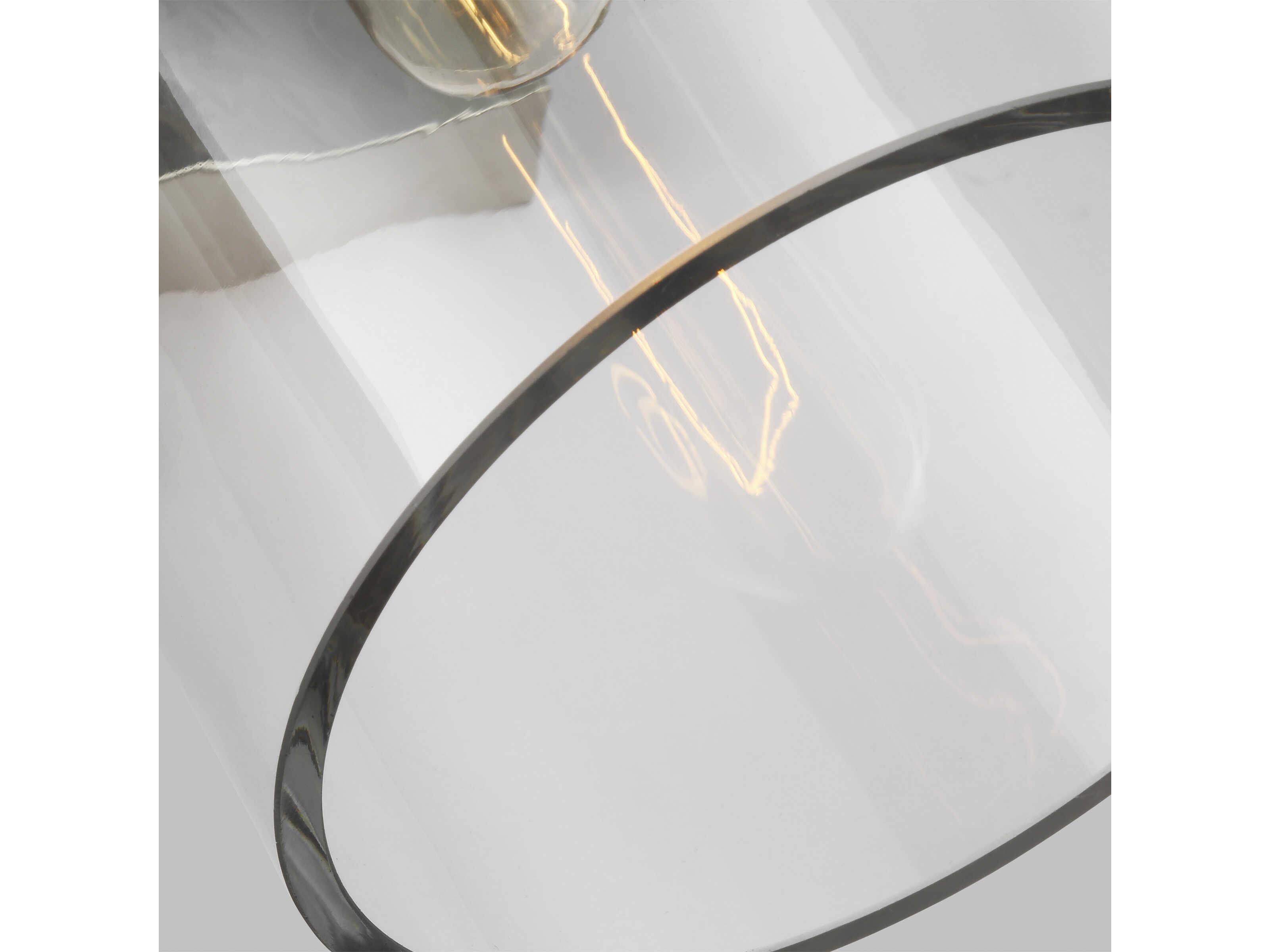 Visual Comfort Studio Garrett 1-Light Polished Nickel Wall Sconce