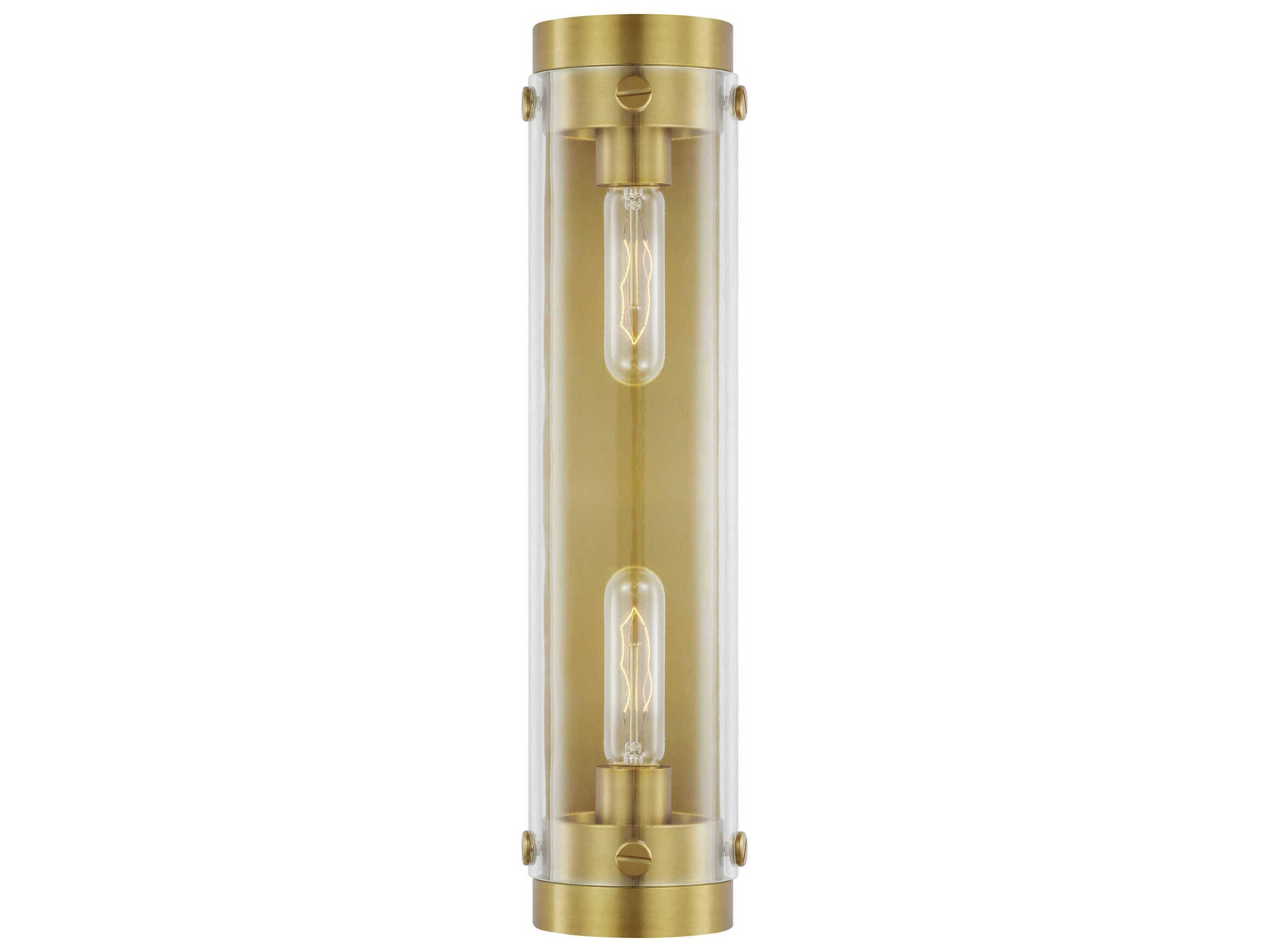 Visual Comfort Studio Garrett 2-Light Burnished Brass Wall Sconce