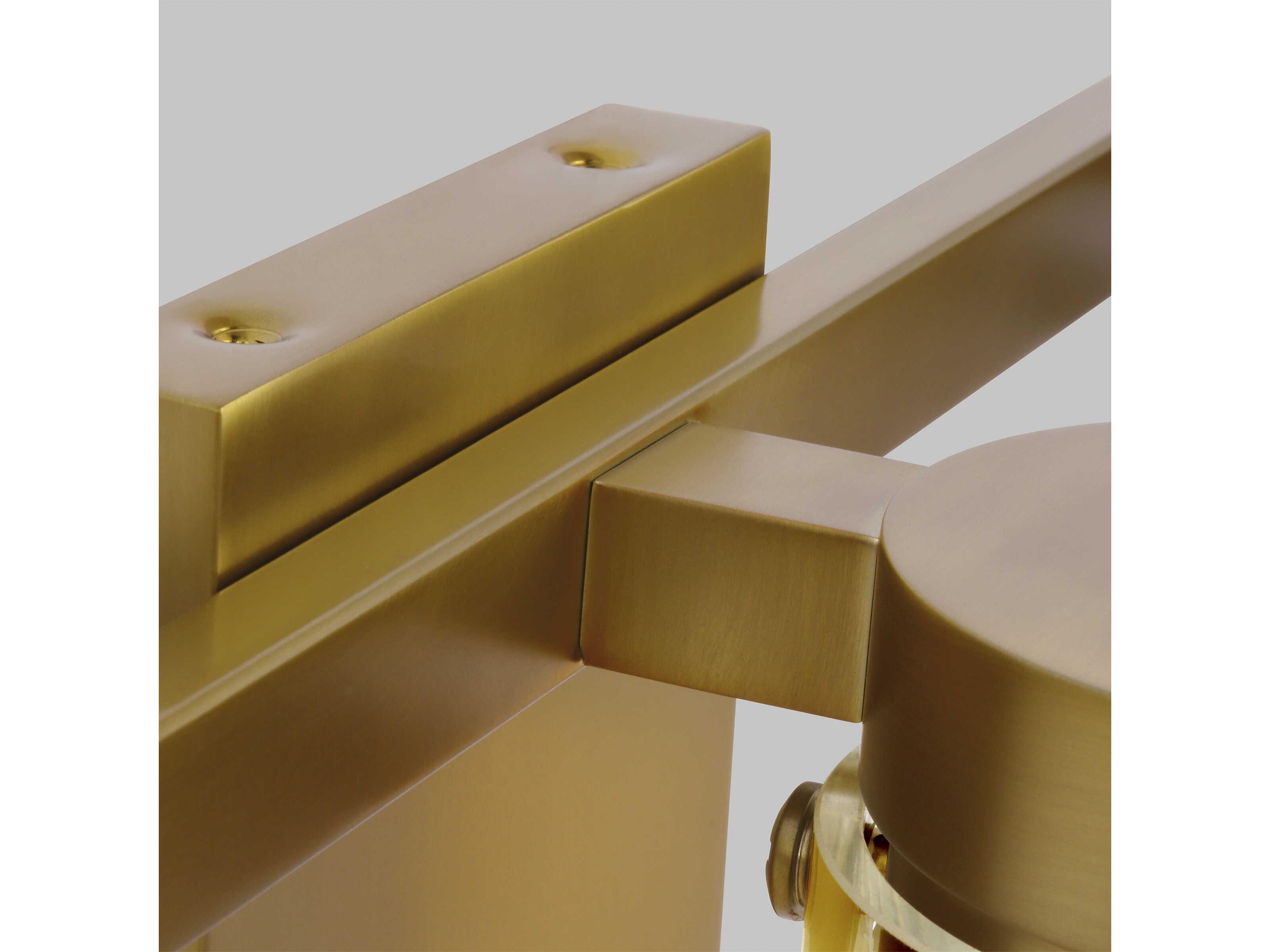 Visual Comfort Studio Garrett 3-Light Burnished Brass Vanity Light