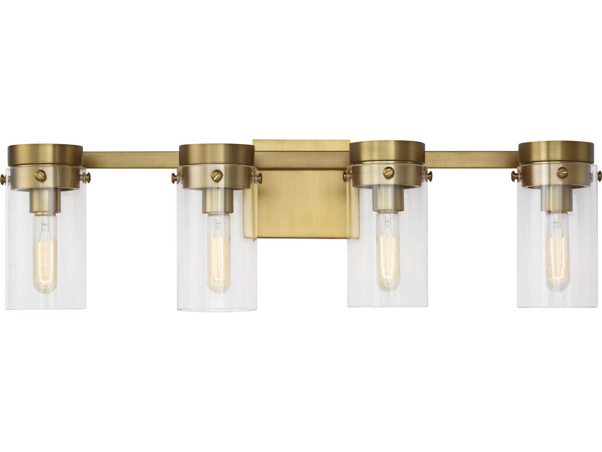 Visual Comfort Studio Garrett 4-Light Burnished Brass Vanity Light