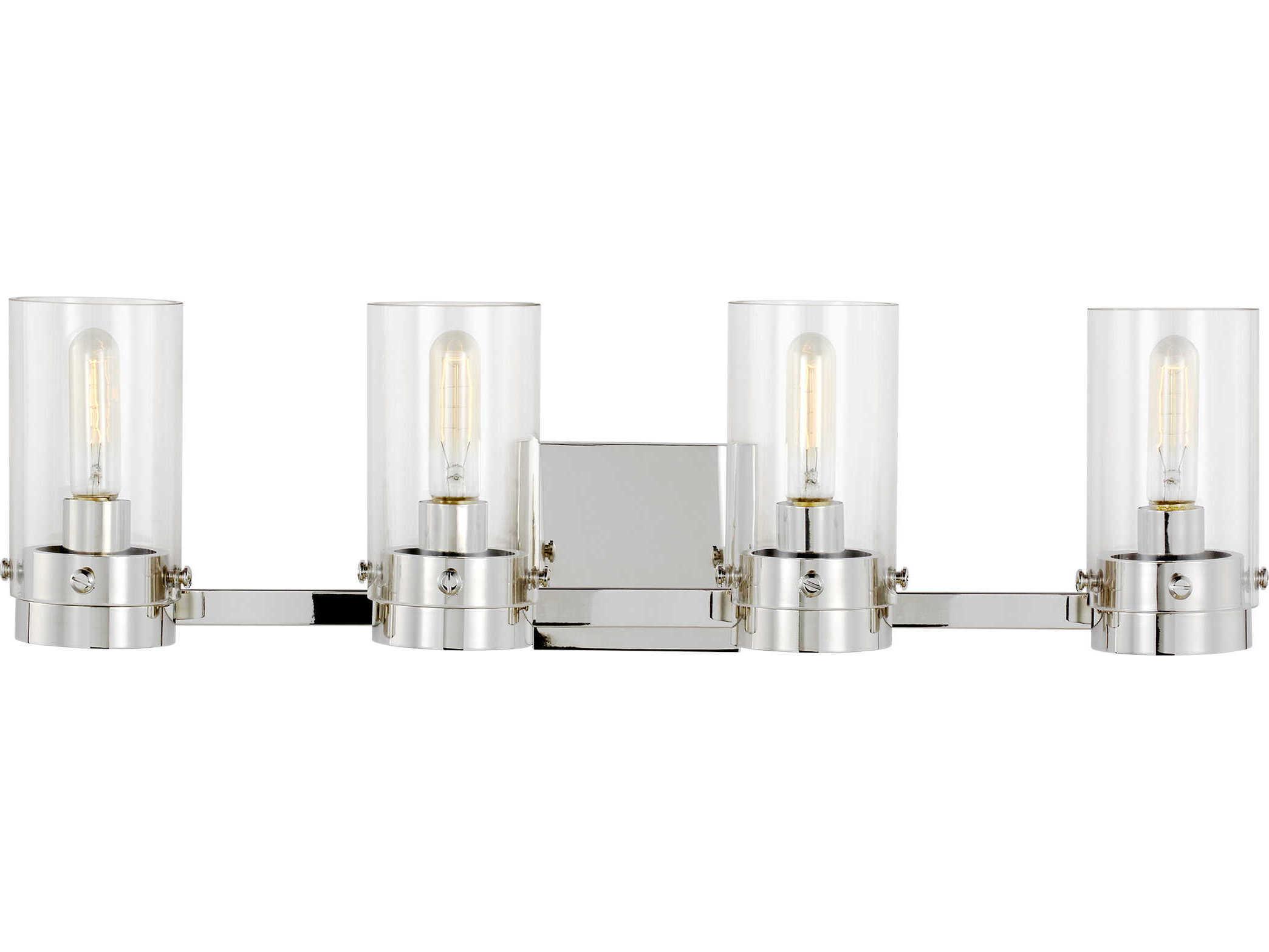 Visual Comfort Studio Garrett 4-Light Polished Nickel Vanity Light