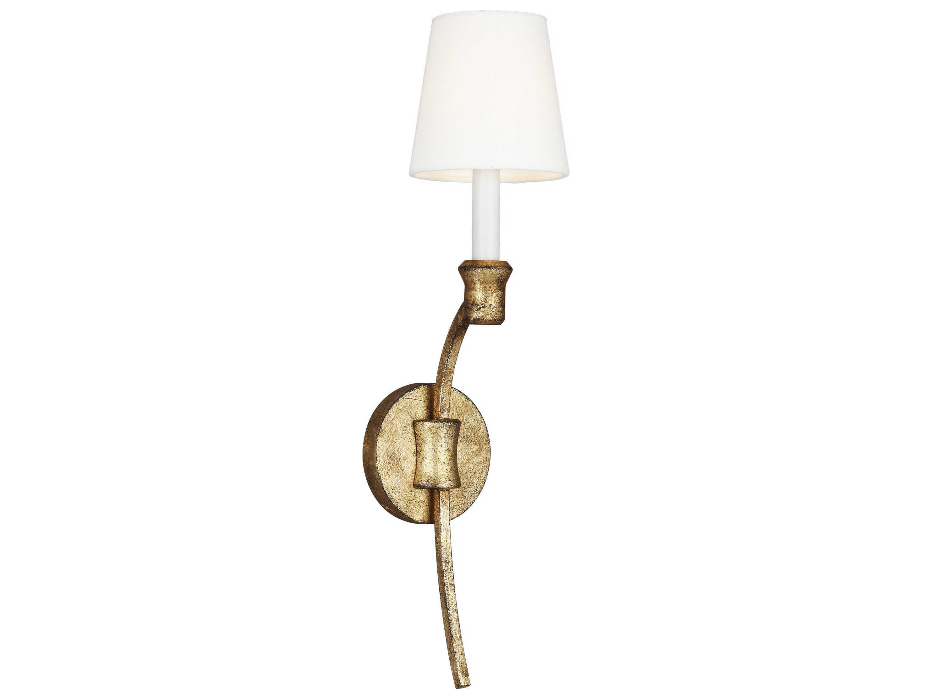 Visual Comfort Studio Westerly 1-Light Antique Gild Gold Traditional Wall Sconce