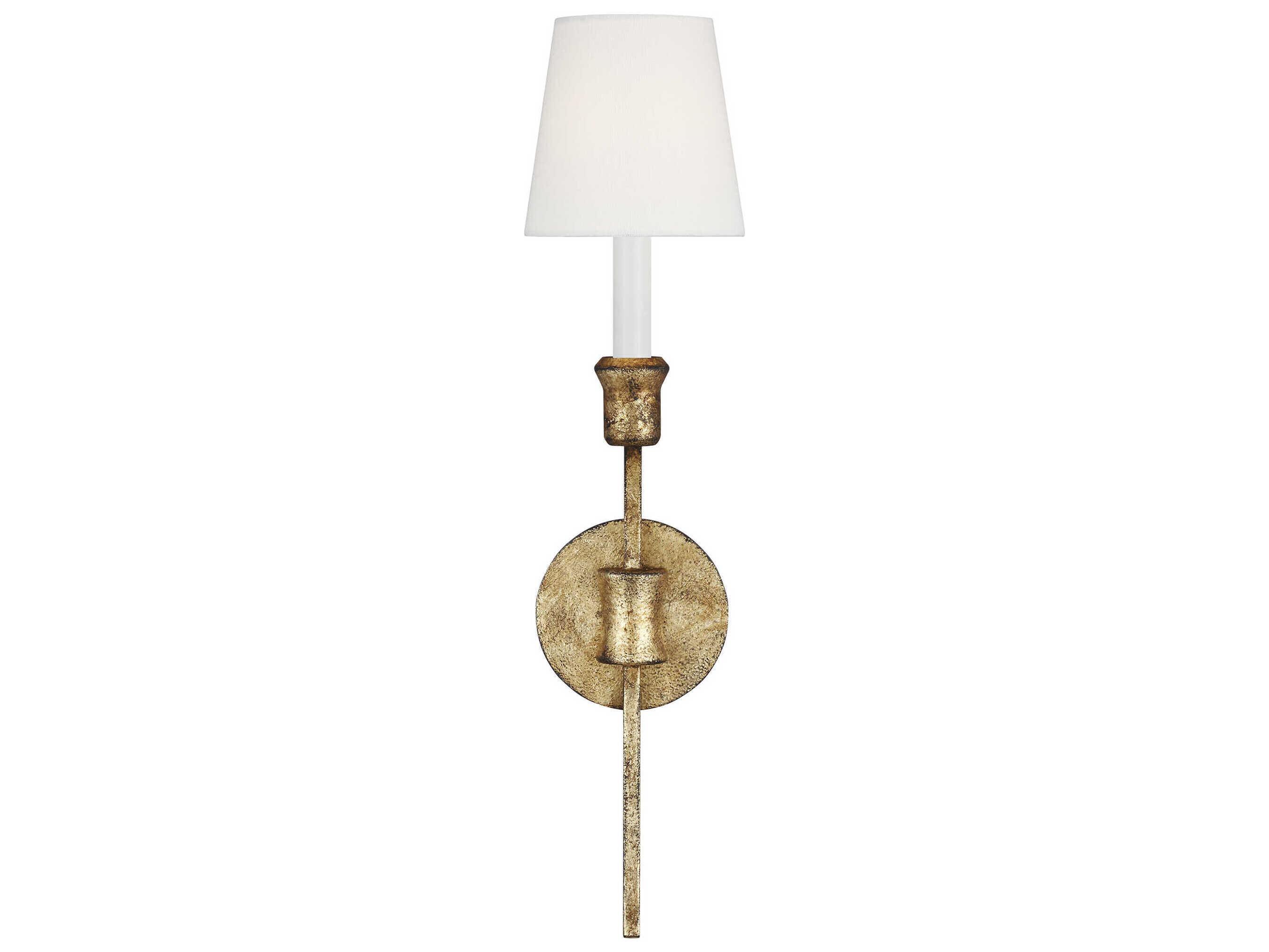 Visual Comfort Studio Westerly 1-Light Antique Gild Gold Traditional Wall Sconce