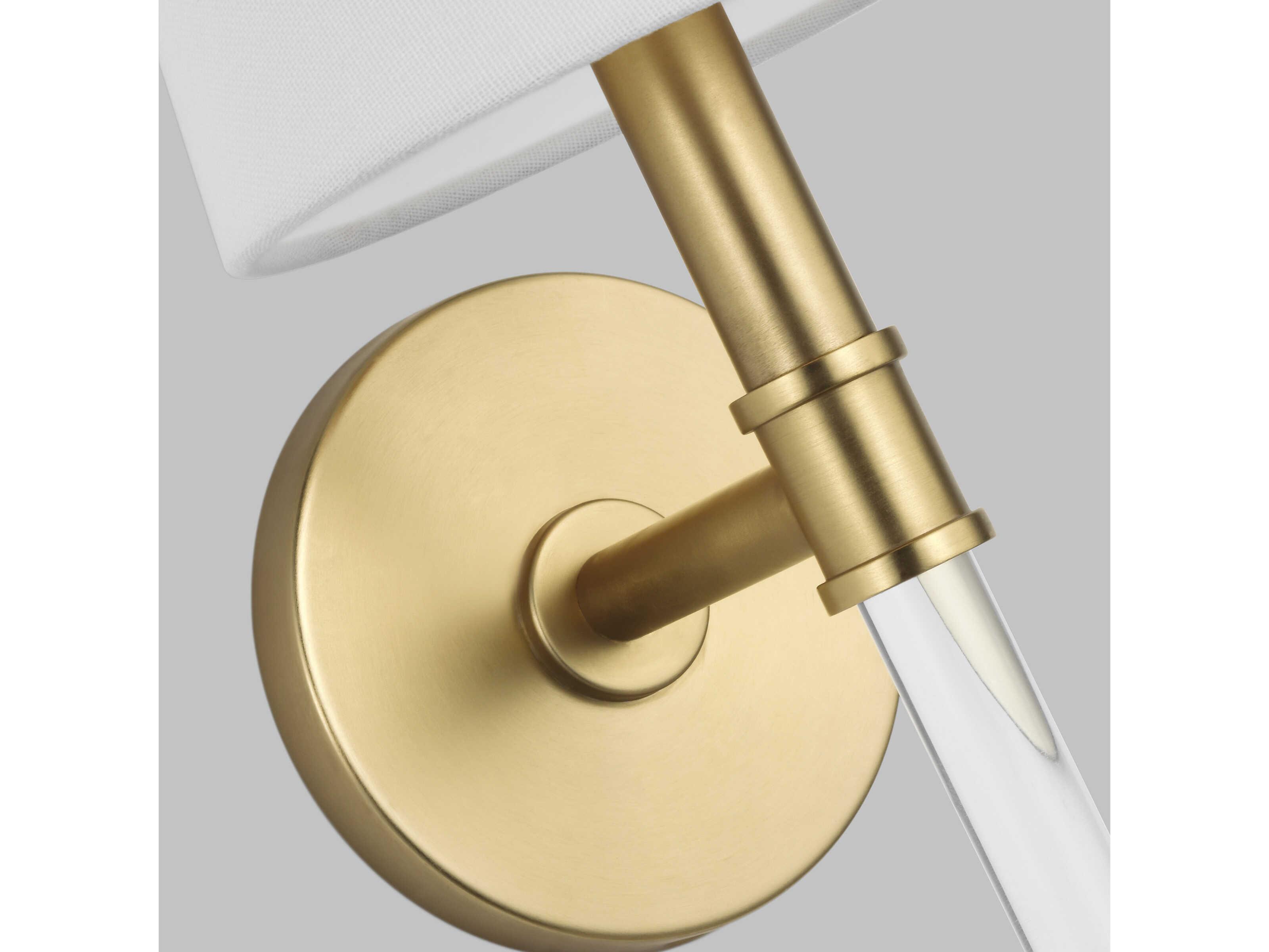 Visual Comfort Studio Hanover 1-Light Burnished Brass Wall Sconce