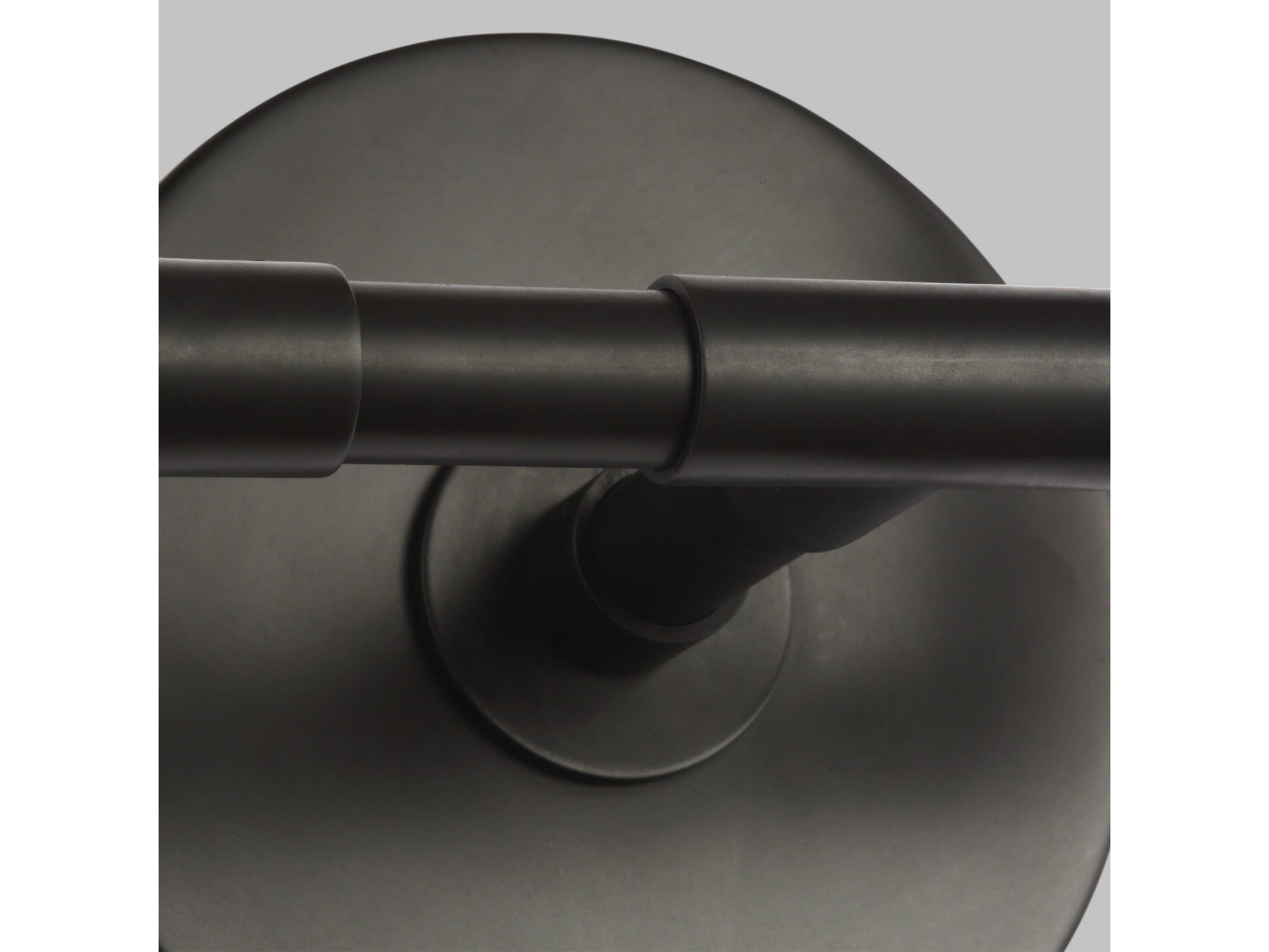 Visual Comfort Studio Bayview 2-Light Aged Iron Black Wall Sconce