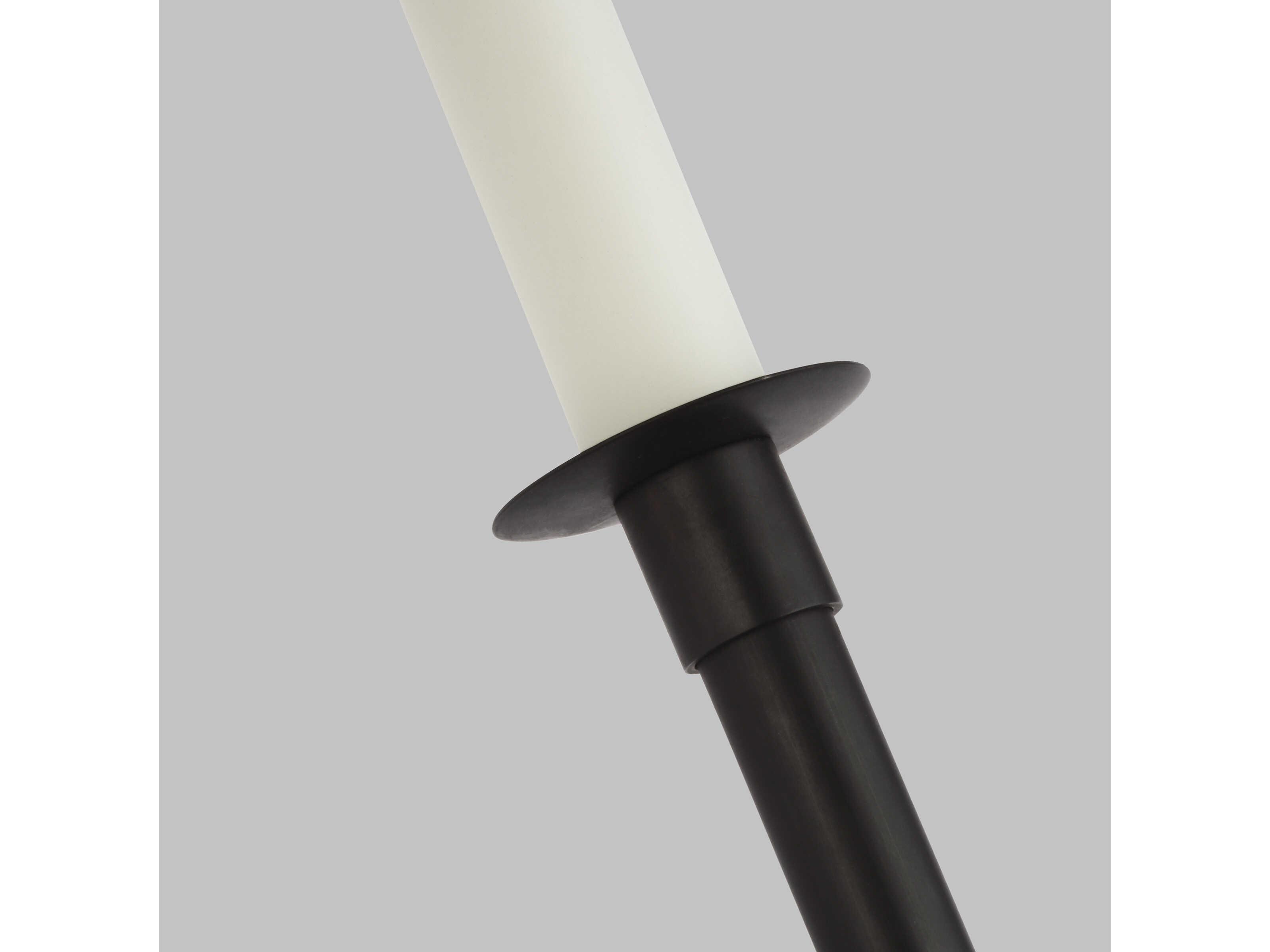 Visual Comfort Studio Bayview 2-Light Aged Iron Black Wall Sconce