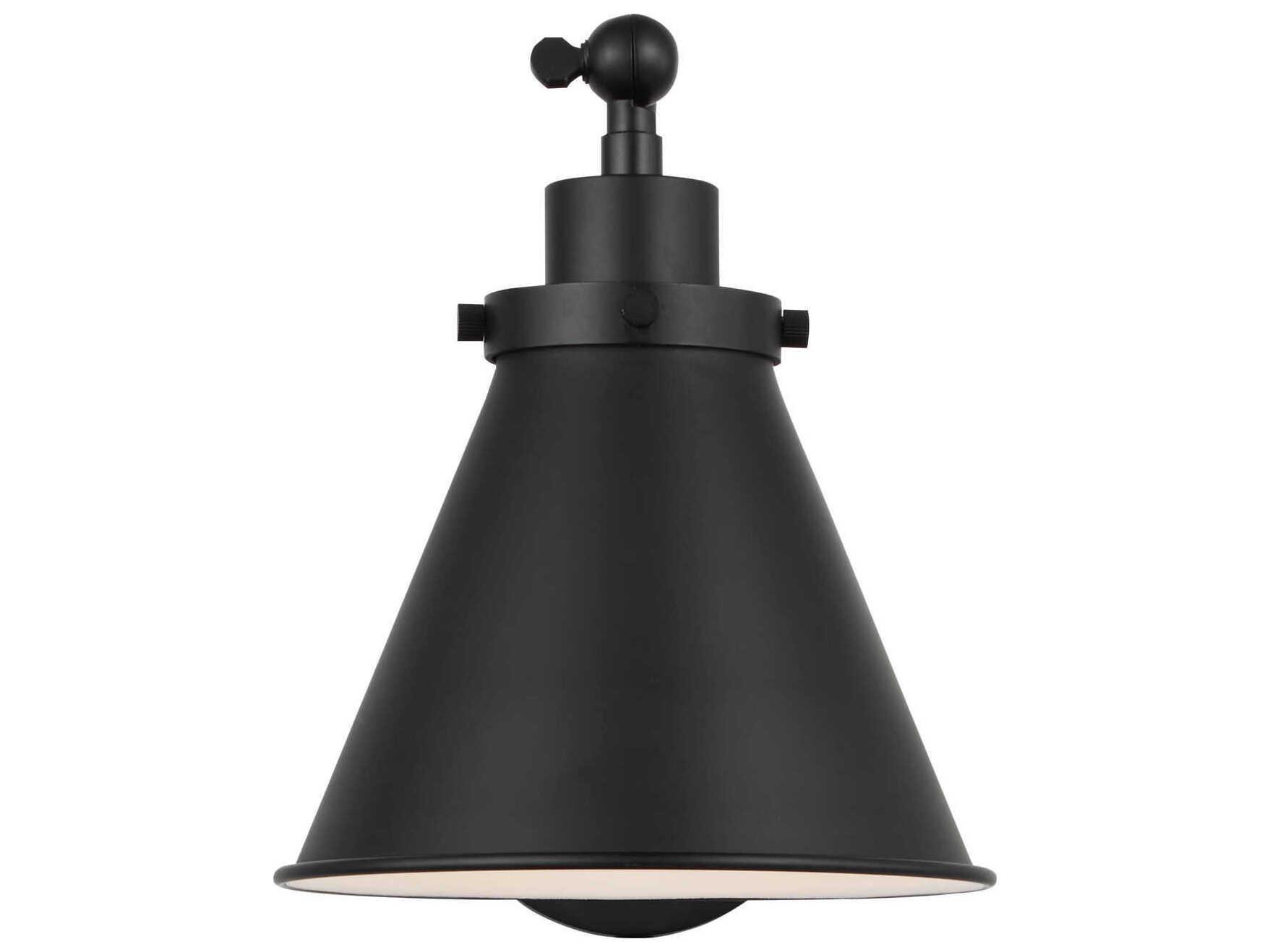 Visual Comfort Studio Wellfleet 1-Light Midnight Black Swing Wall Sconce
