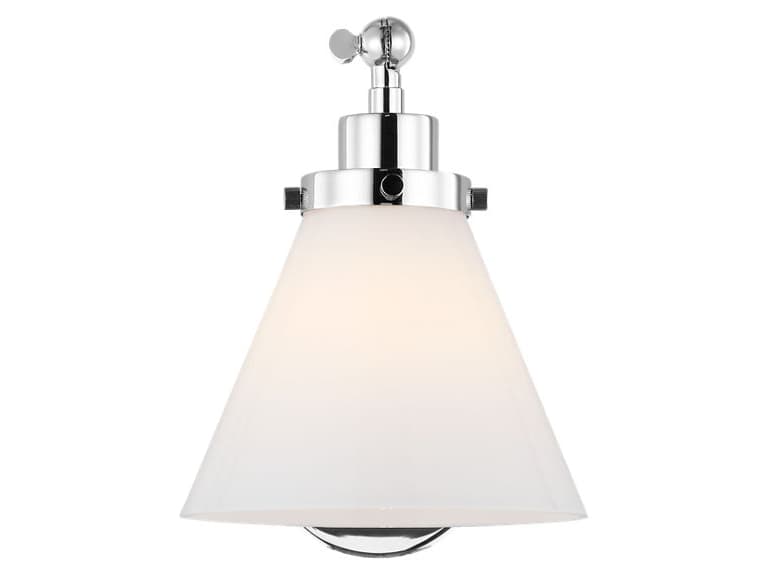 Visual Comfort Studio Wellfleet 1-Light Polished Nickel Swing Wall Sconce