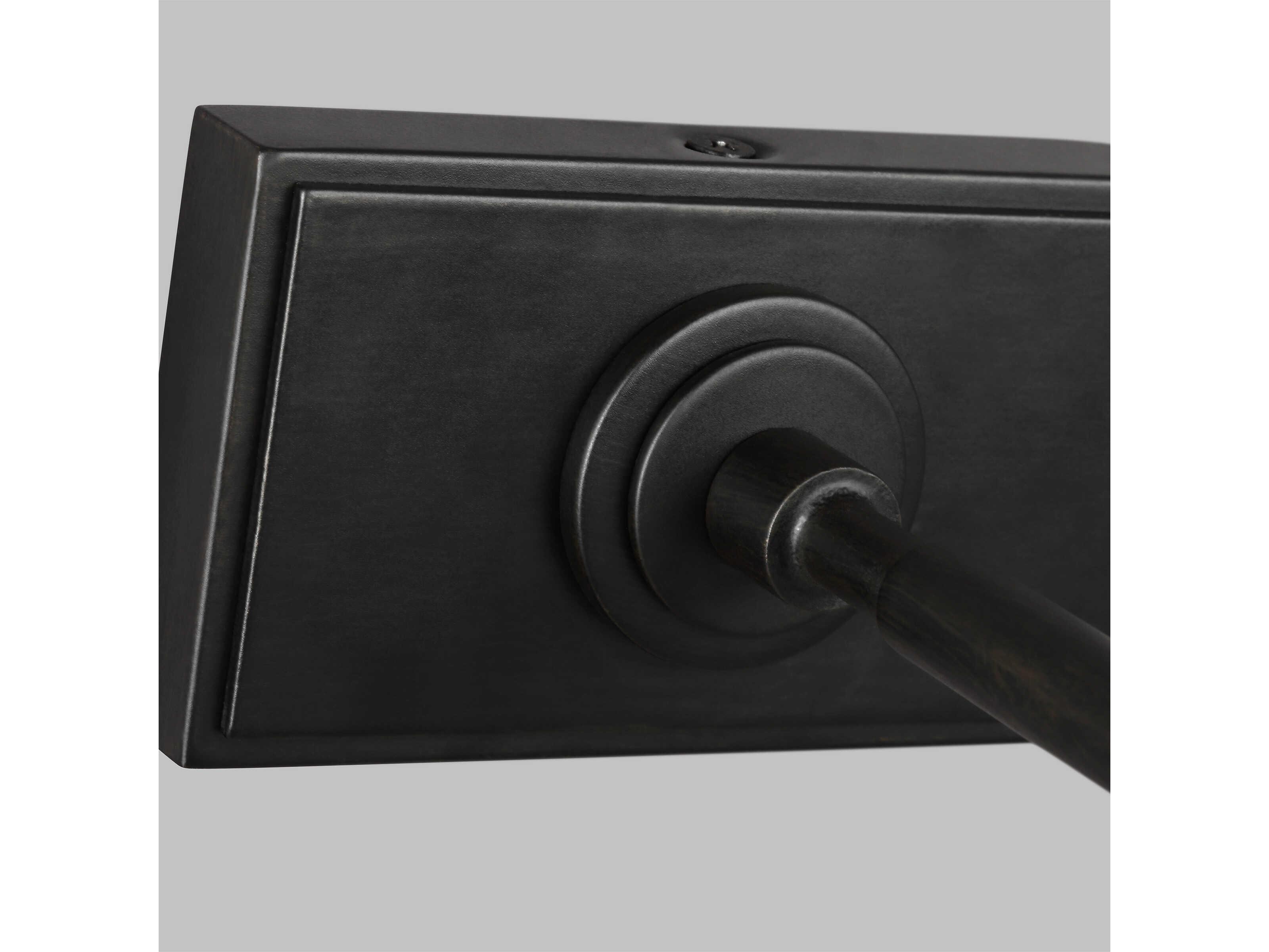 Visual Comfort Studio Kenyon 2-Light Aged Iron Black Picture Light