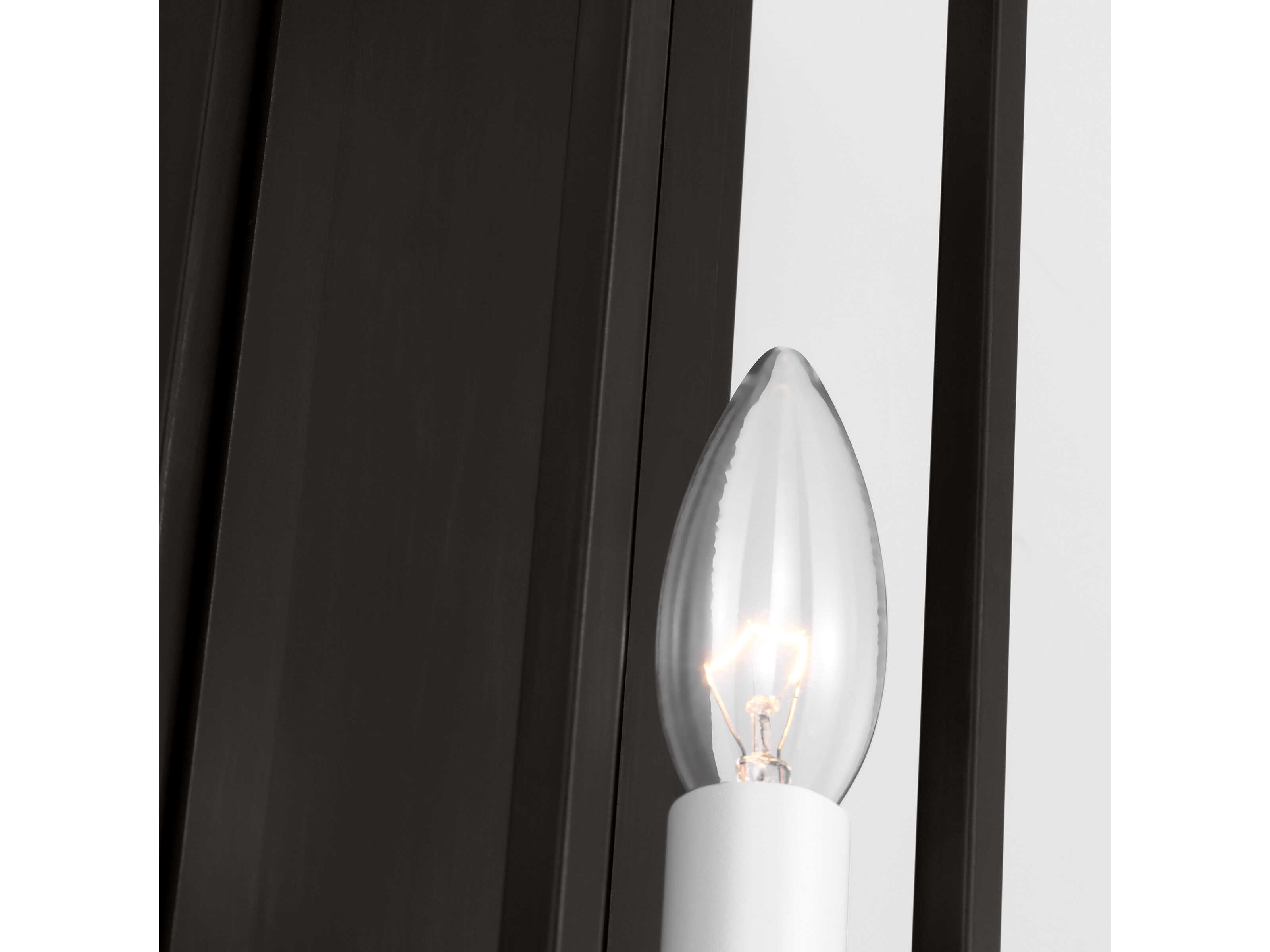 Visual Comfort Studio Marston 1-Light Aged Iron Black Wall Sconce