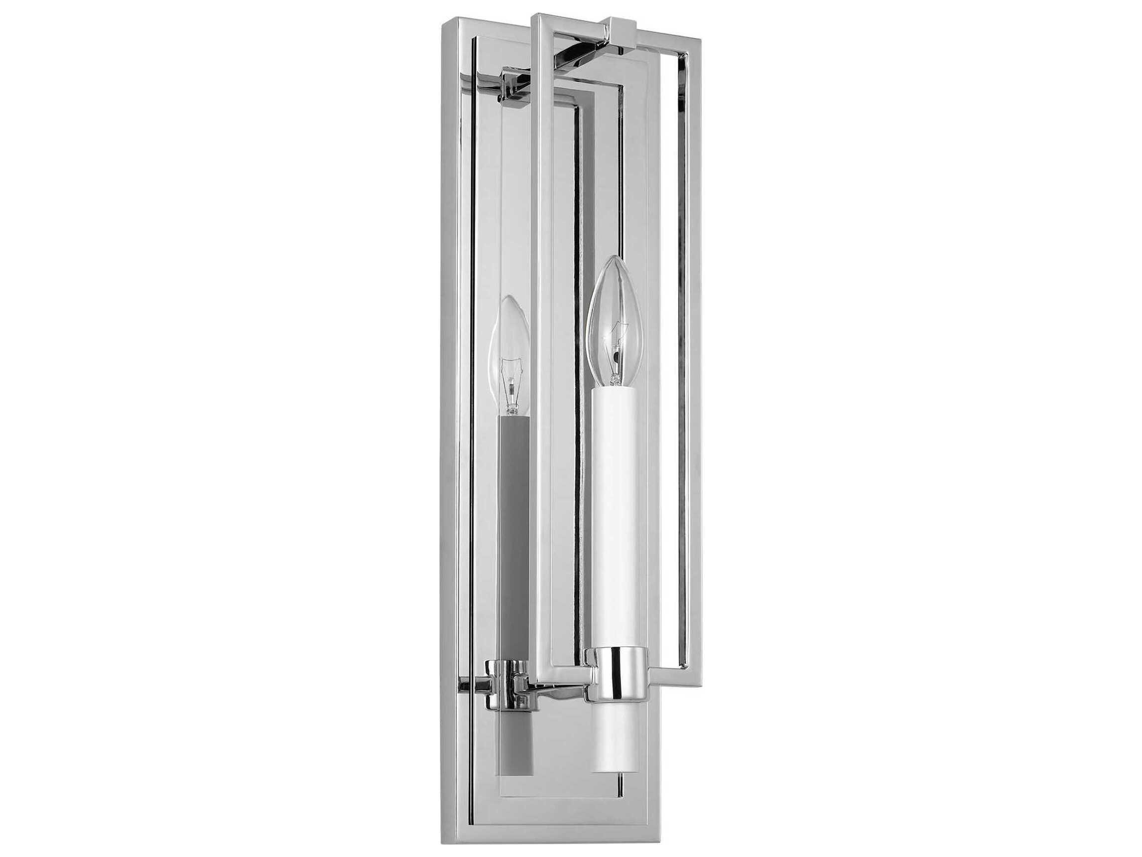 Visual Comfort Studio Marston 1-Light Polished Nickel Wall Sconce