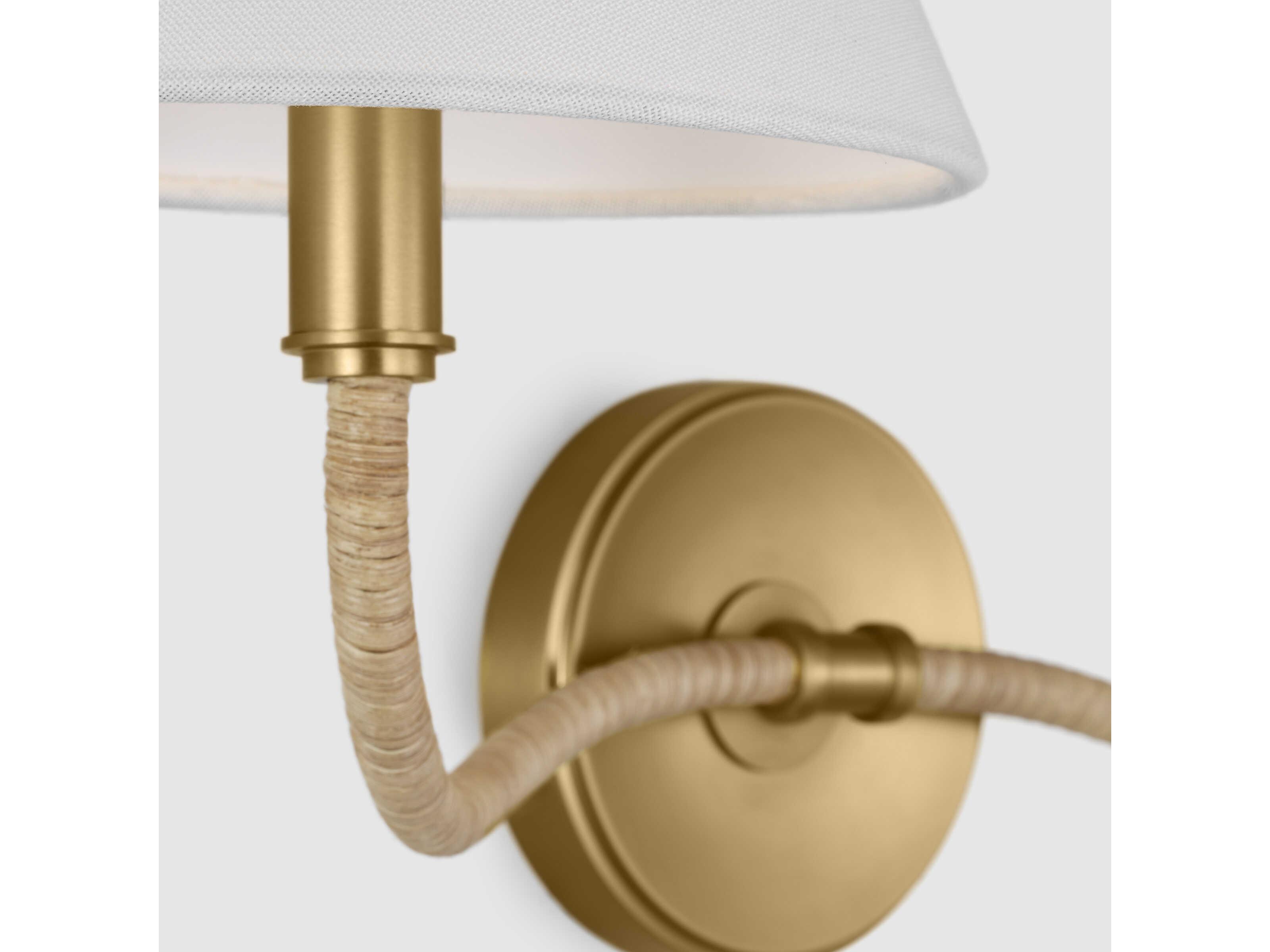 Visual Comfort Studio Laguna 2-Light Burnished Brass Vanity Light