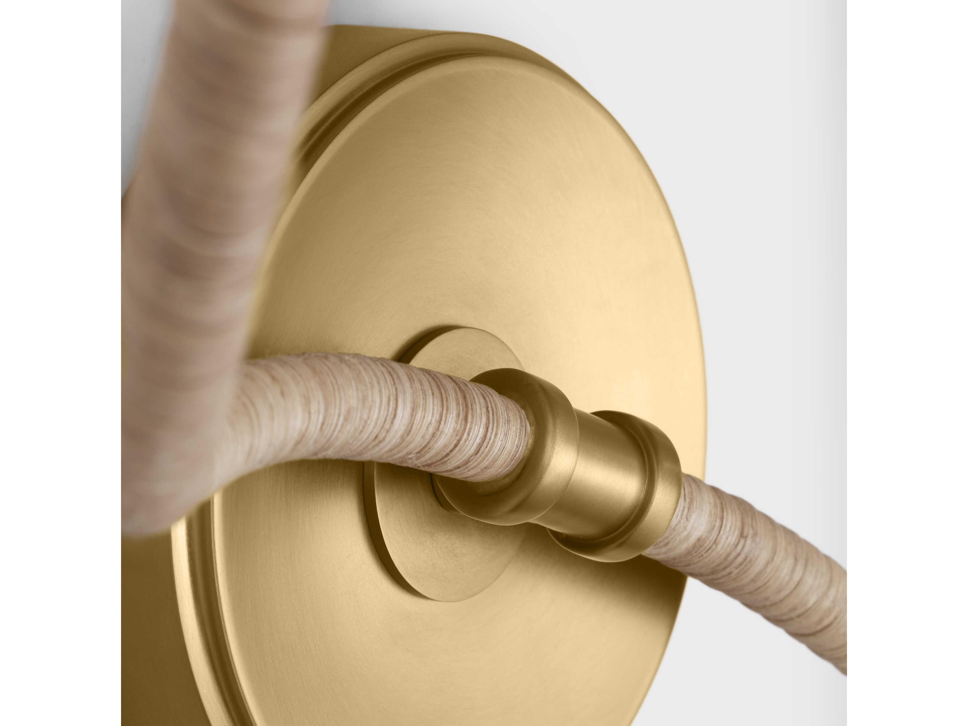 Visual Comfort Studio Laguna 2-Light Burnished Brass Vanity Light