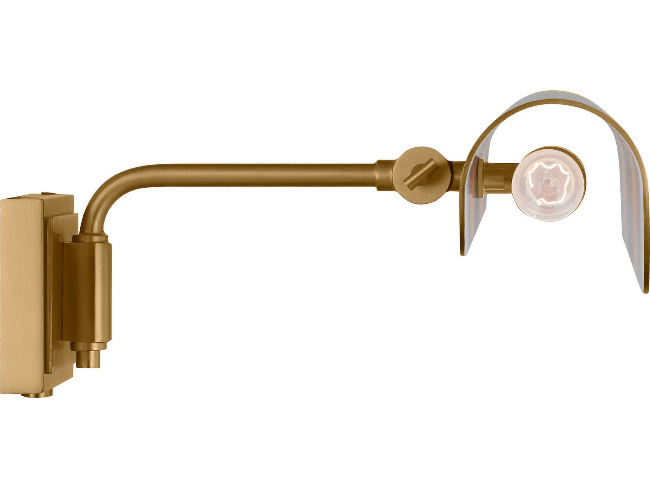 Visual Comfort Studio Hull 2-Light Burnished Brass Picture Light