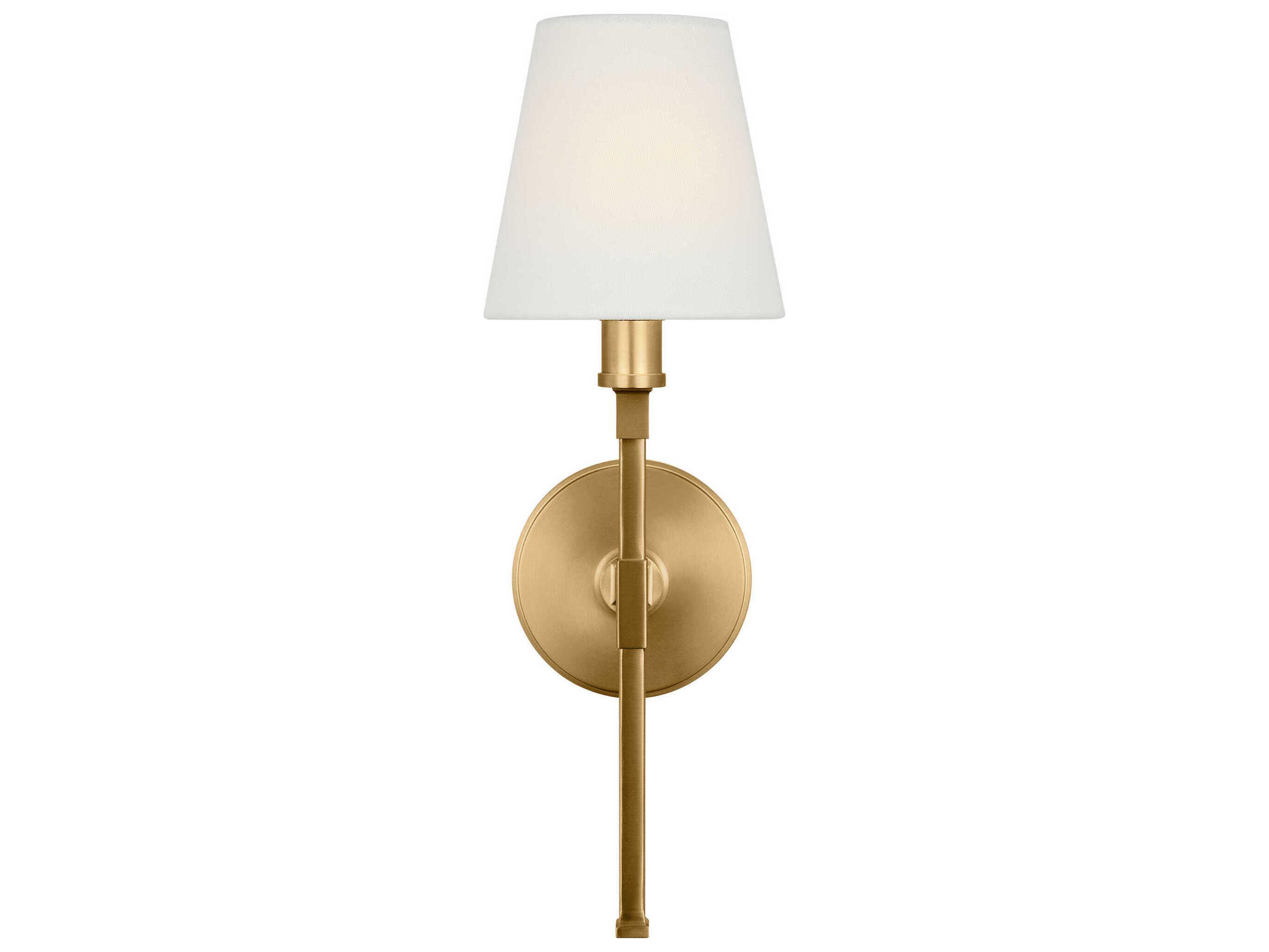 Visual Comfort Studio Perth 1-Light Burnished Brass Wall Sconce