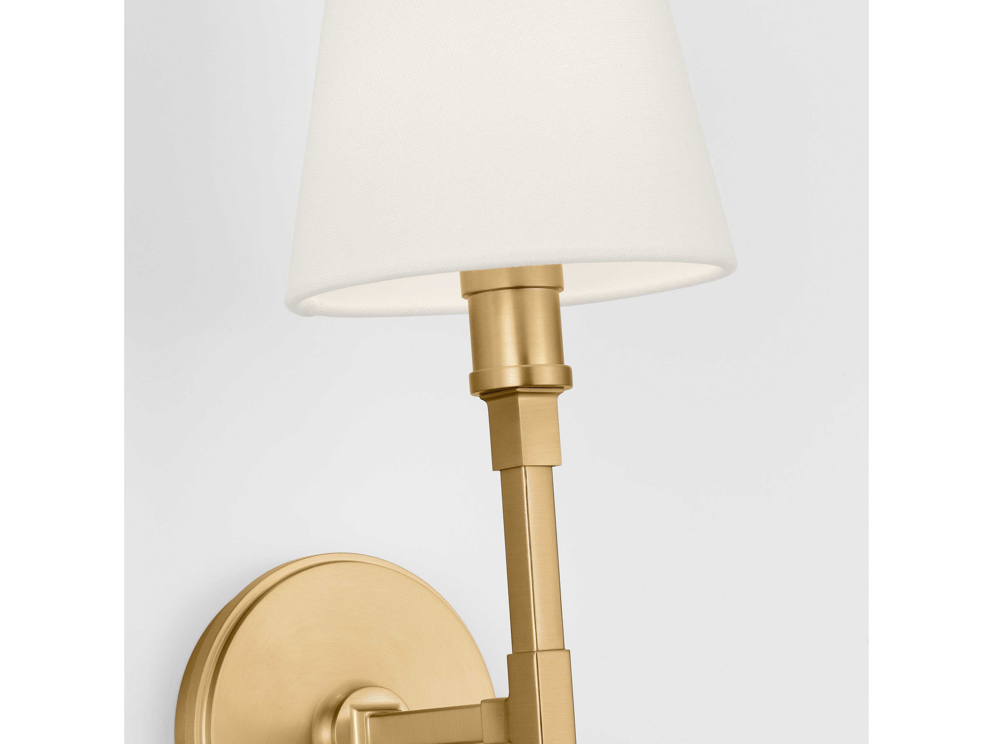 Visual Comfort Studio Perth 1-Light Burnished Brass Wall Sconce