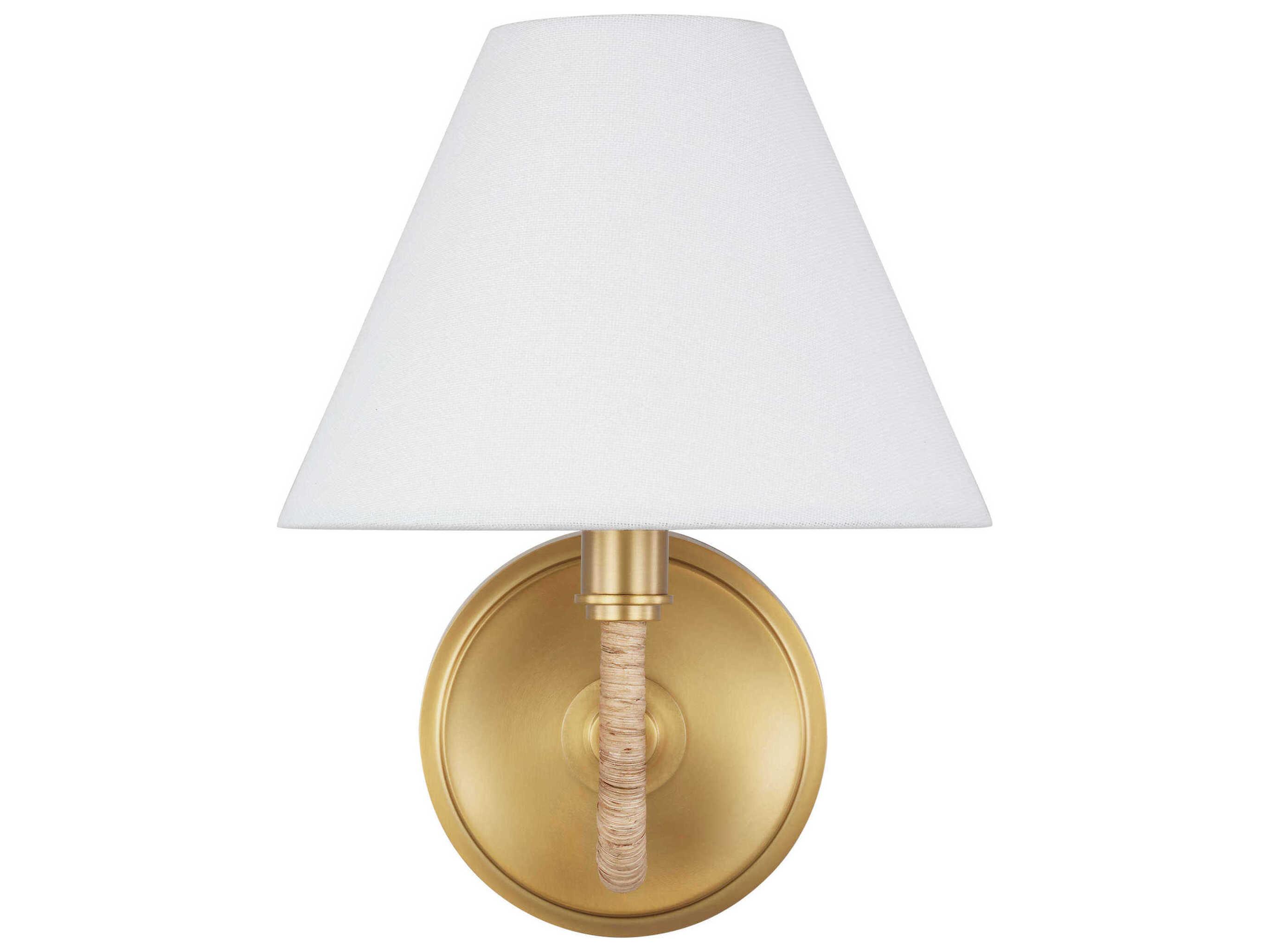 Visual Comfort Studio Laguna 1-Light Burnished Brass Wall Sconce