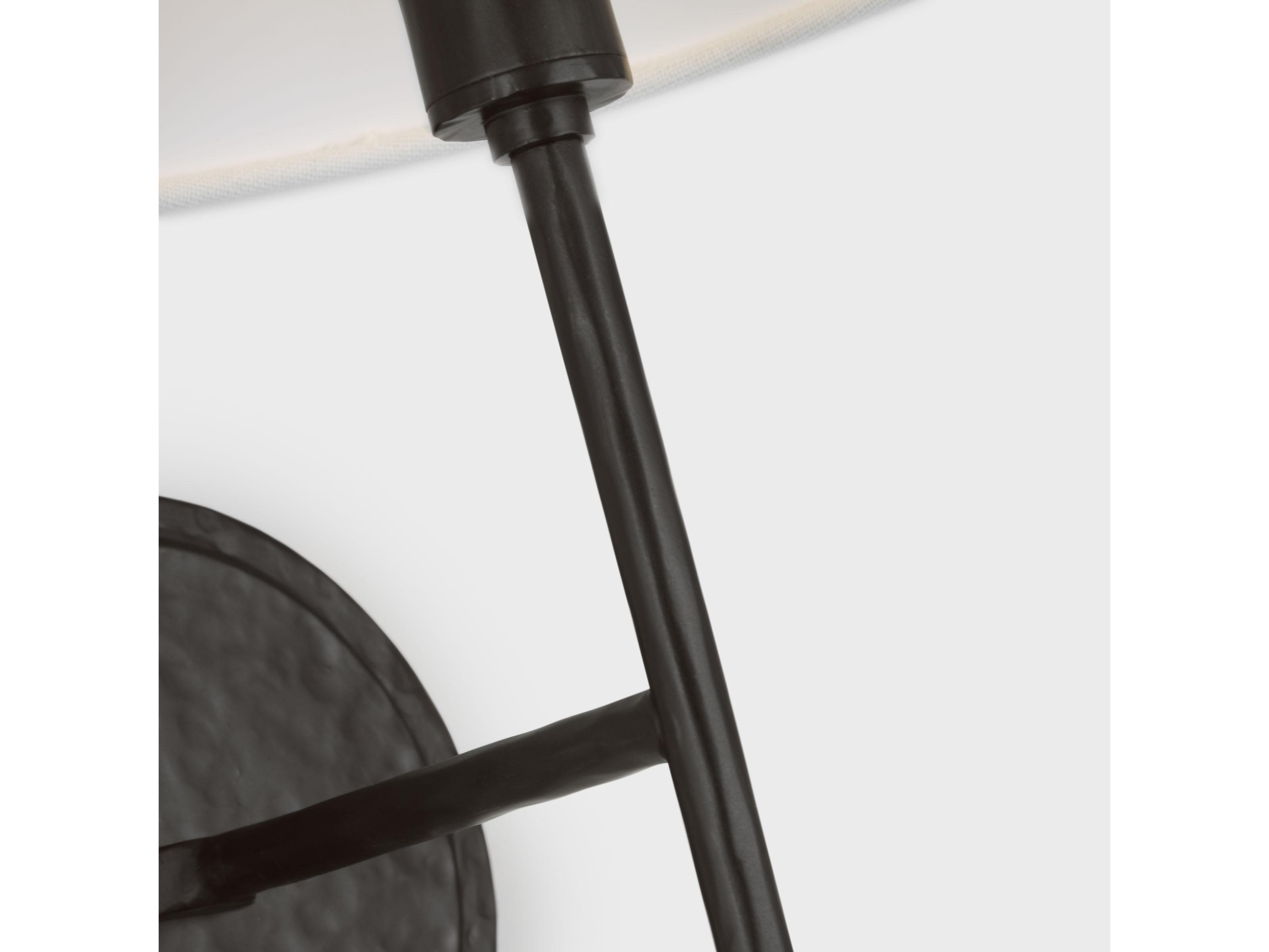 Visual Comfort Studio Ridgewood 1-Light Aged Iron Black Wall Sconce