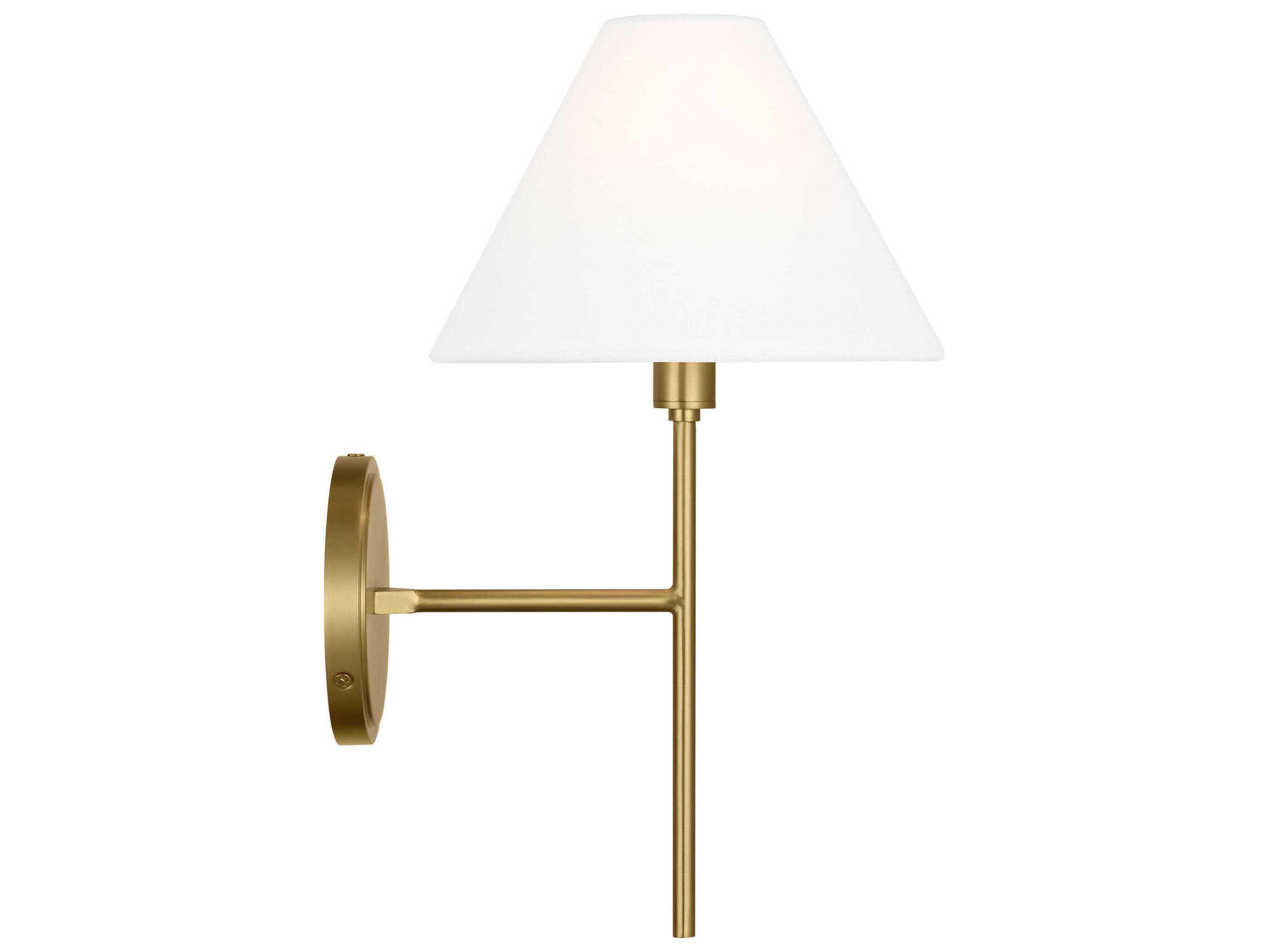 Visual Comfort Studio Ridgewood 1-Light Burnished Brass Wall Sconce