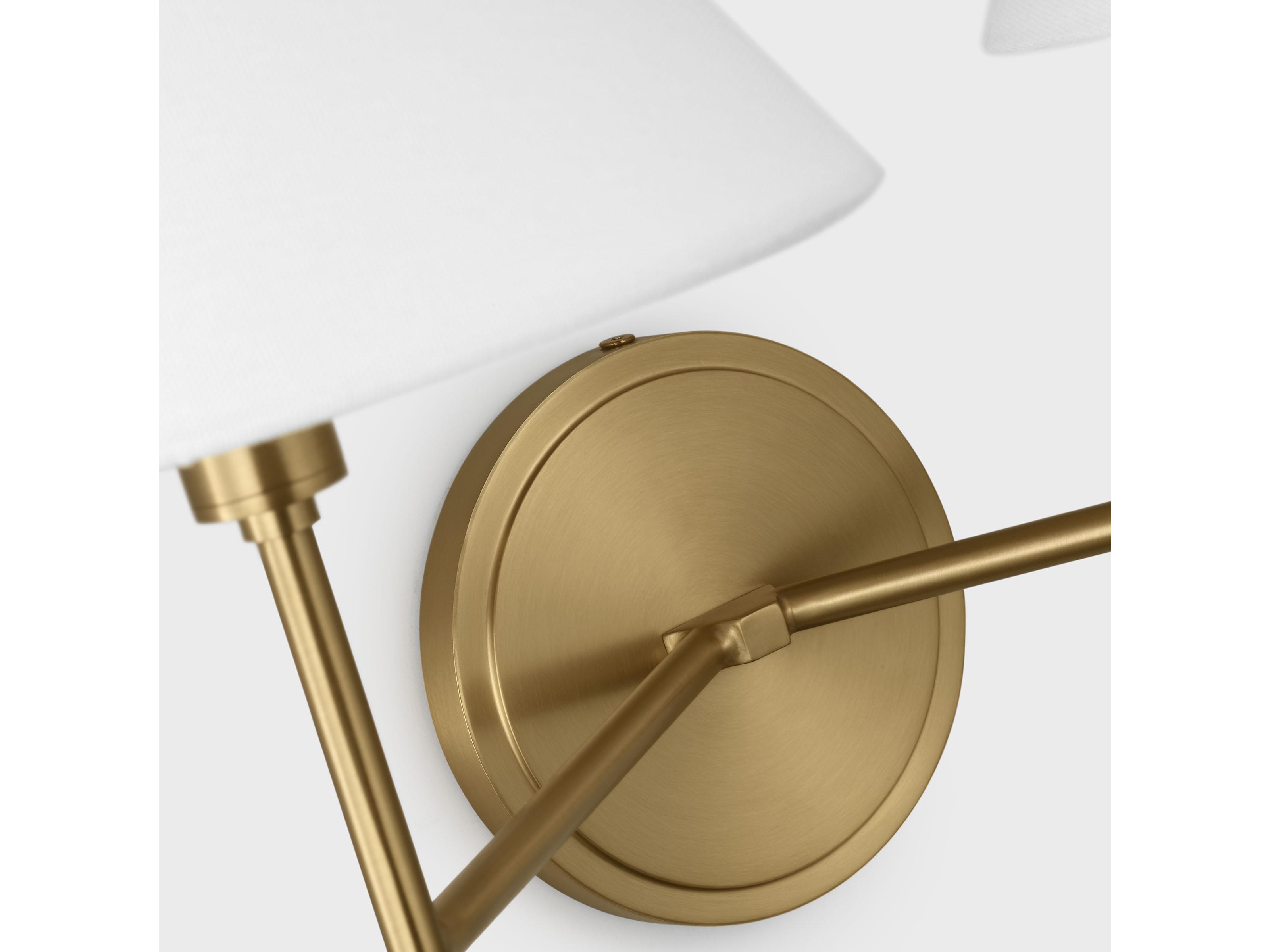 Visual Comfort Studio Ridgewood 2-Light Burnished Brass Wall Sconce