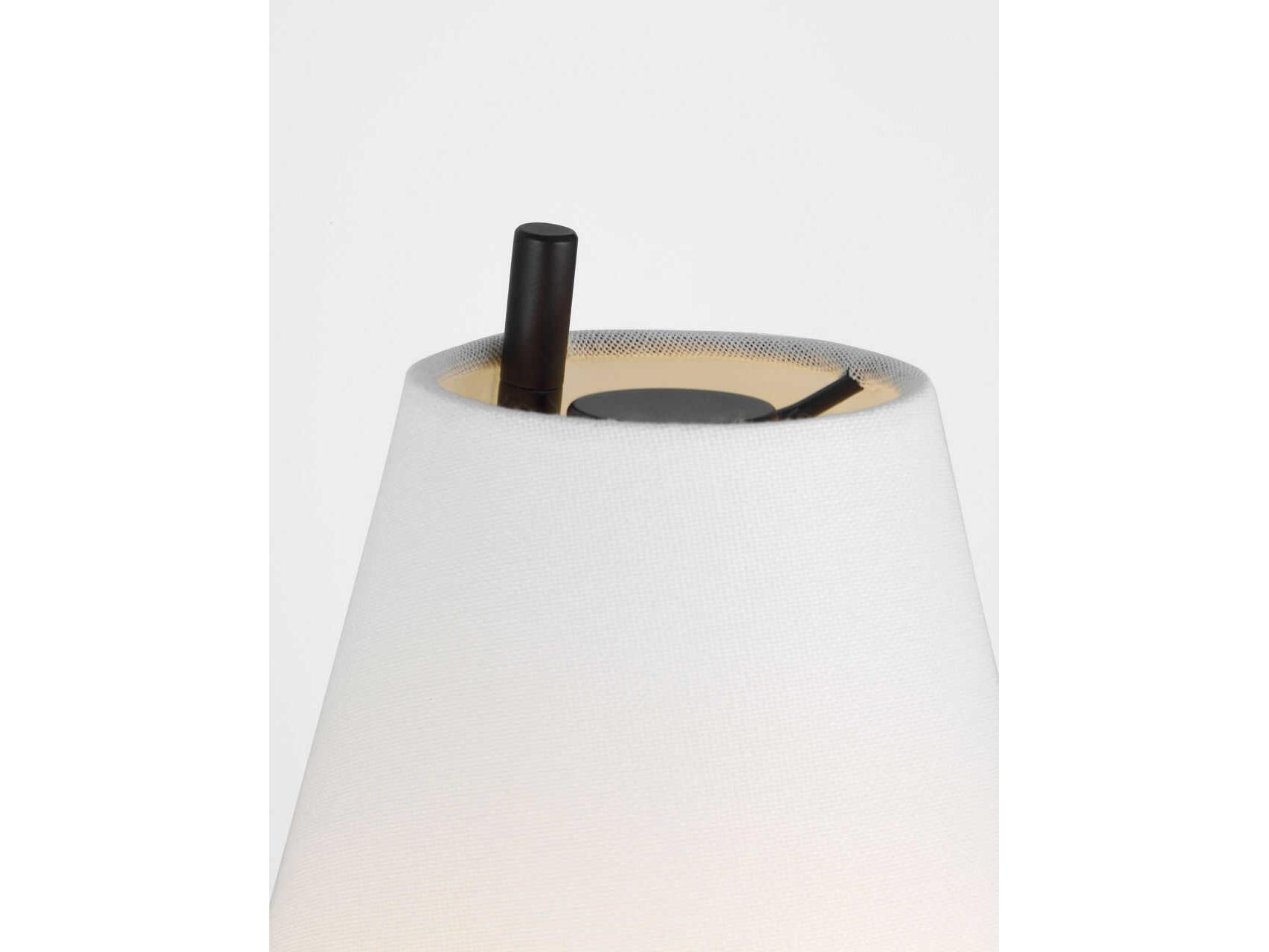Visual Comfort Studio Marina 1-Light Aged Iron Black Wall Sconce
