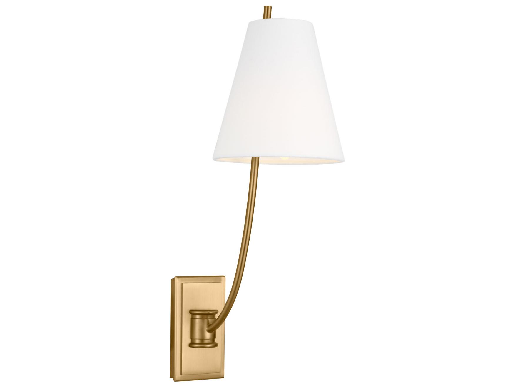 Visual Comfort Studio Marina 1-Light Burnished Brass Wall Sconce