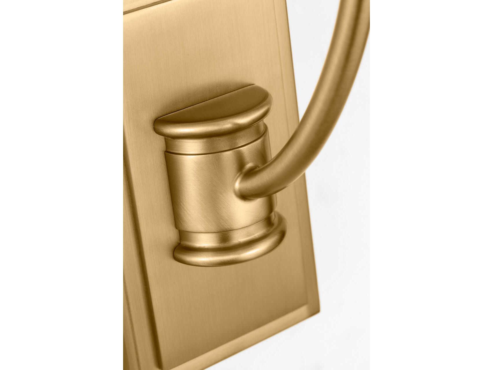 Visual Comfort Studio Marina 1-Light Burnished Brass Wall Sconce