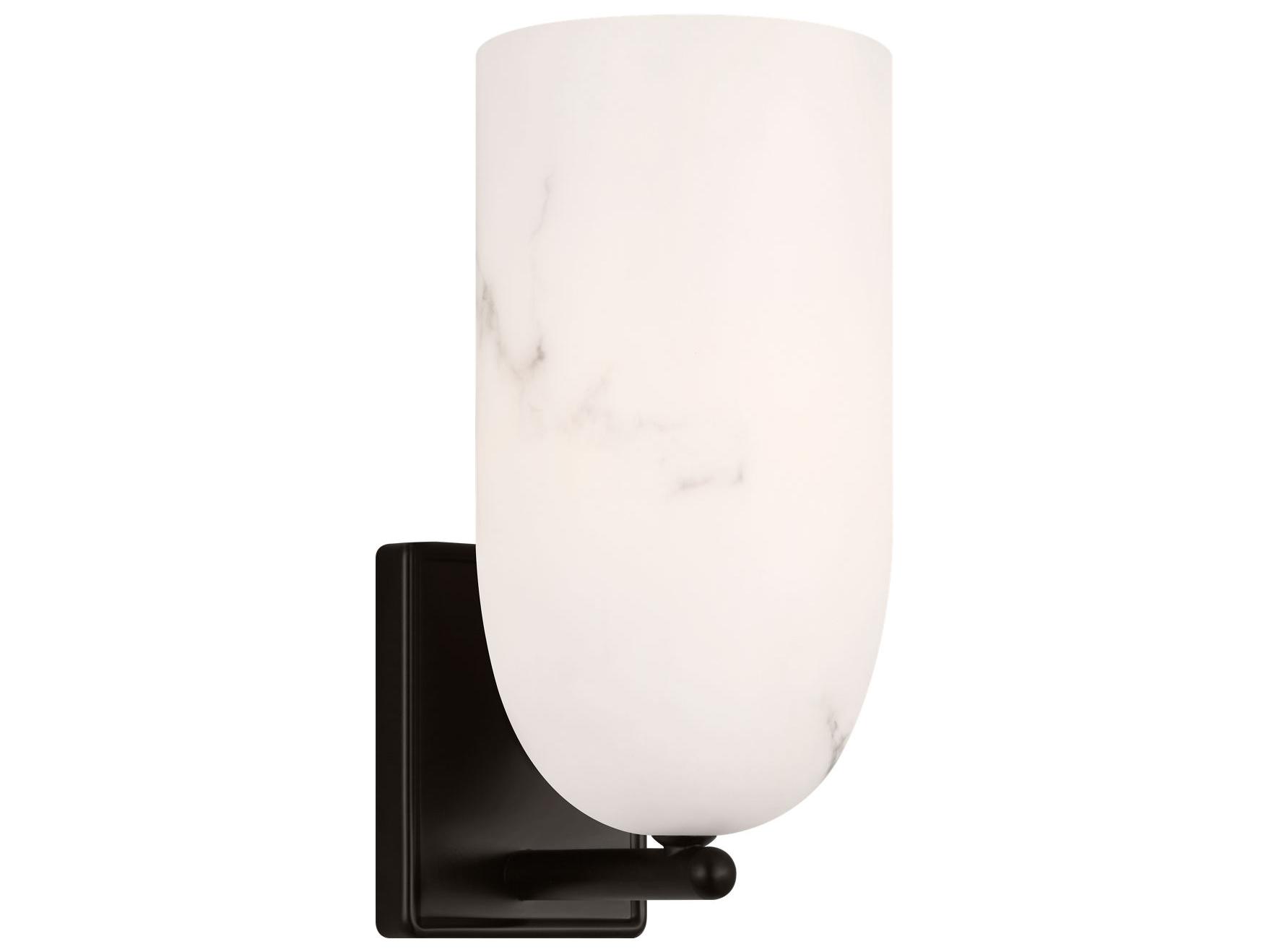 Visual Comfort Studio Savina 1-Light Aged Iron Black Wall Sconce