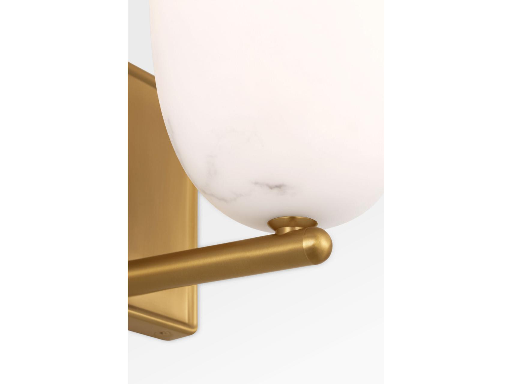 Visual Comfort Studio Savina 1-Light Burnished Brass Wall Sconce