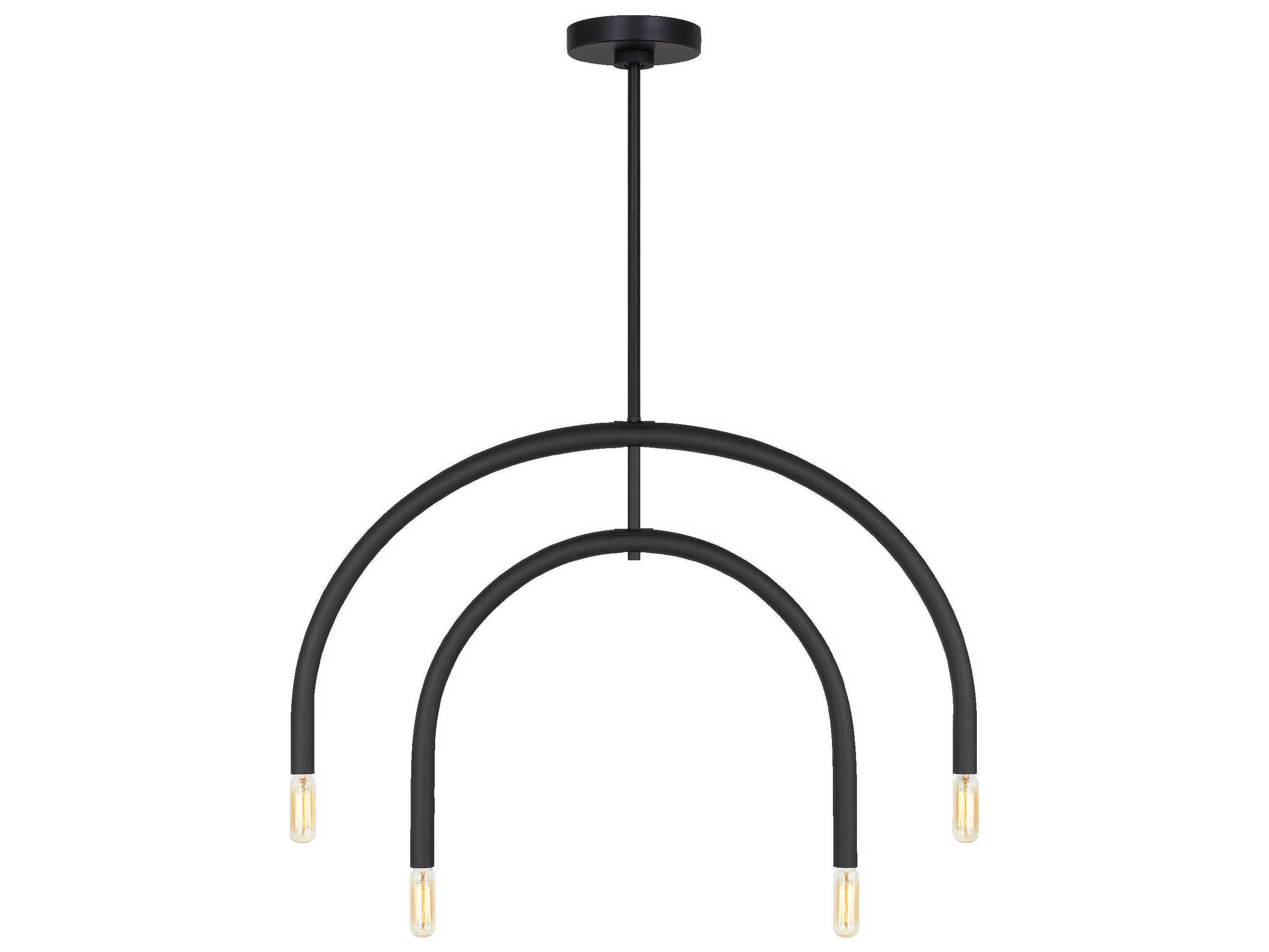 Visual Comfort Studio Hadden 4-Light Midnight Black Chandelier