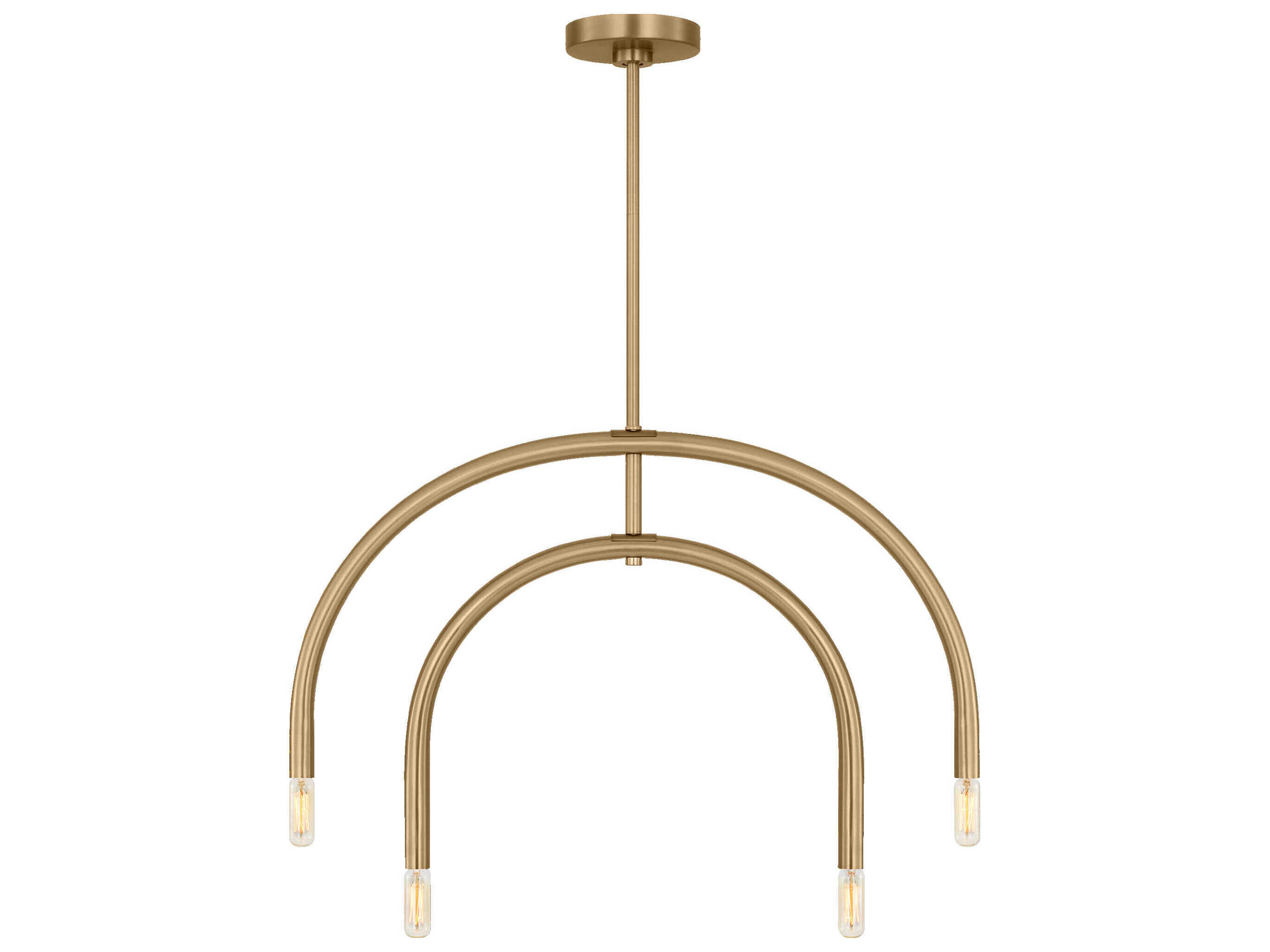 Visual Comfort Studio Hadden 4-Light Satin Brass Chandelier