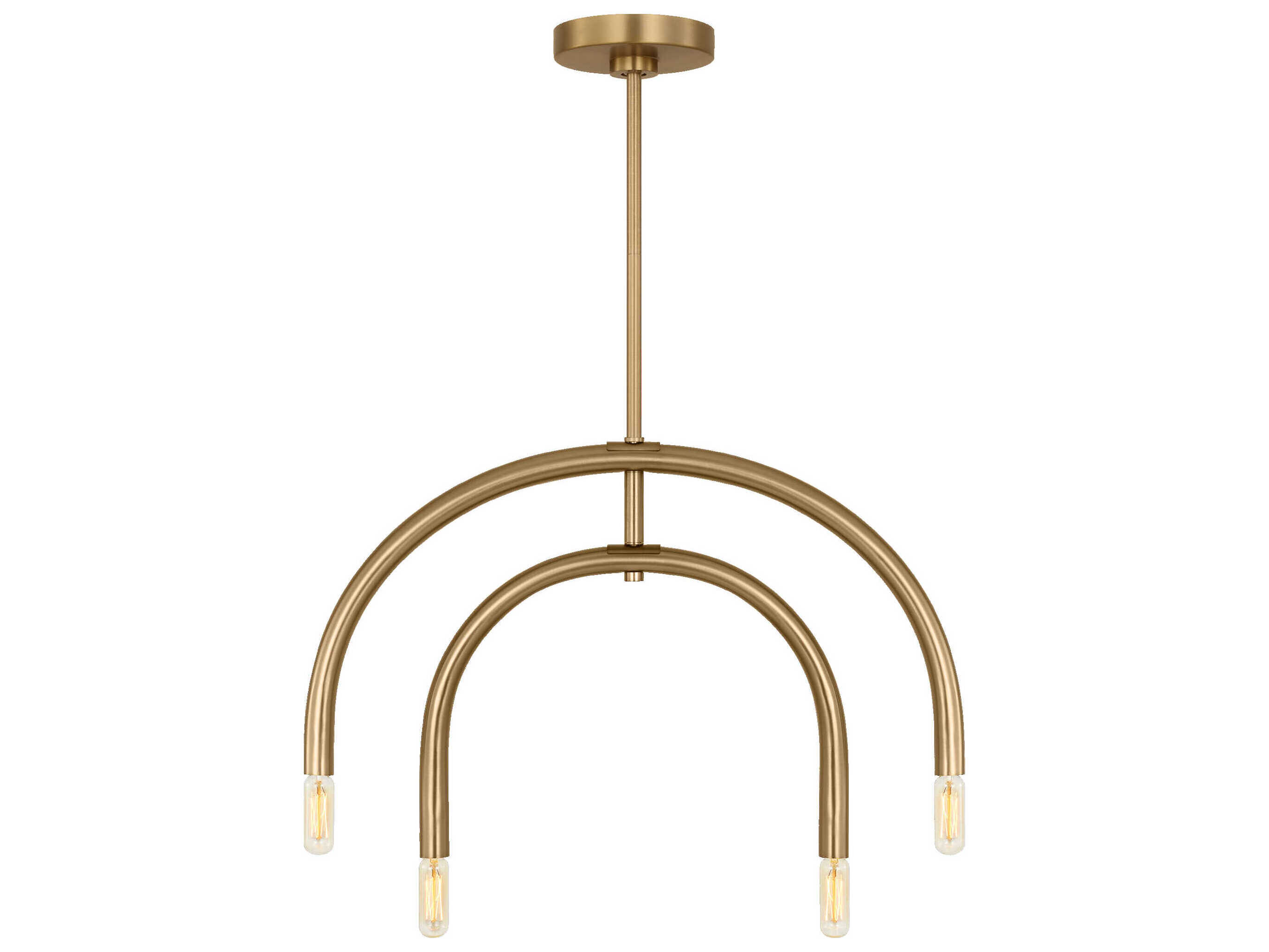 Visual Comfort Studio Hadden 4-Light Satin Brass Chandelier