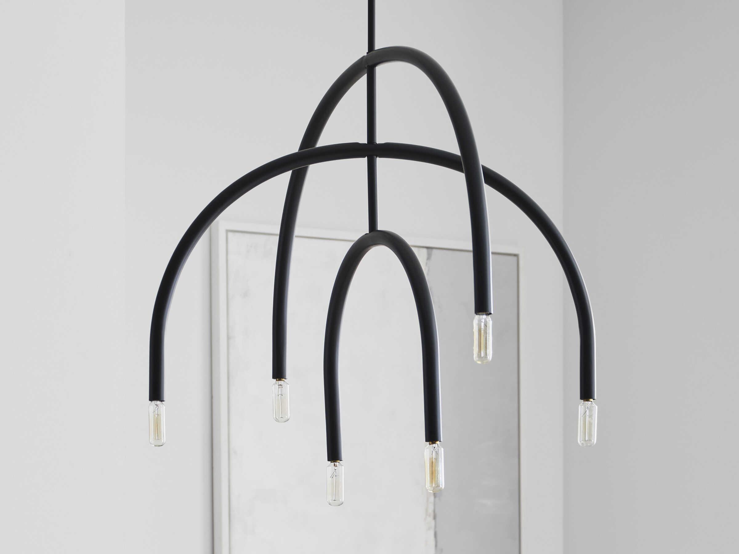 Visual Comfort Studio Hadden 6-Light Midnight Black Chandelier