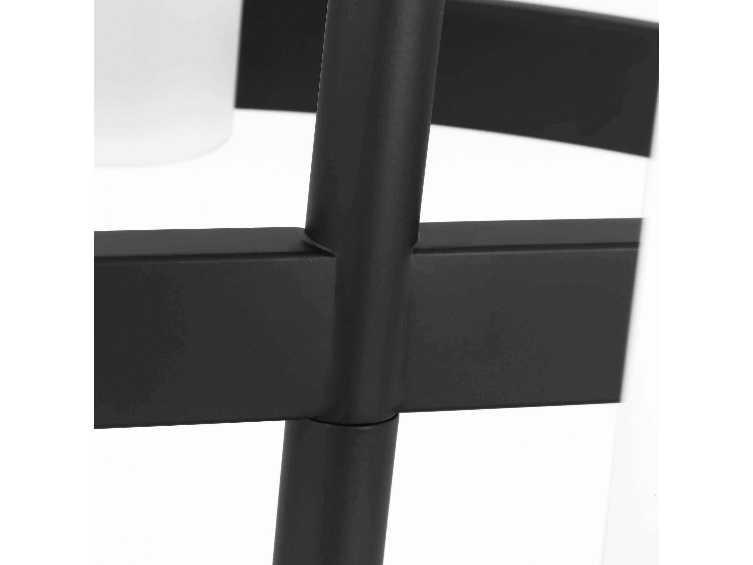 Visual Comfort Studio Rhode 6-Light Midnight Black Cylinder Chandelier