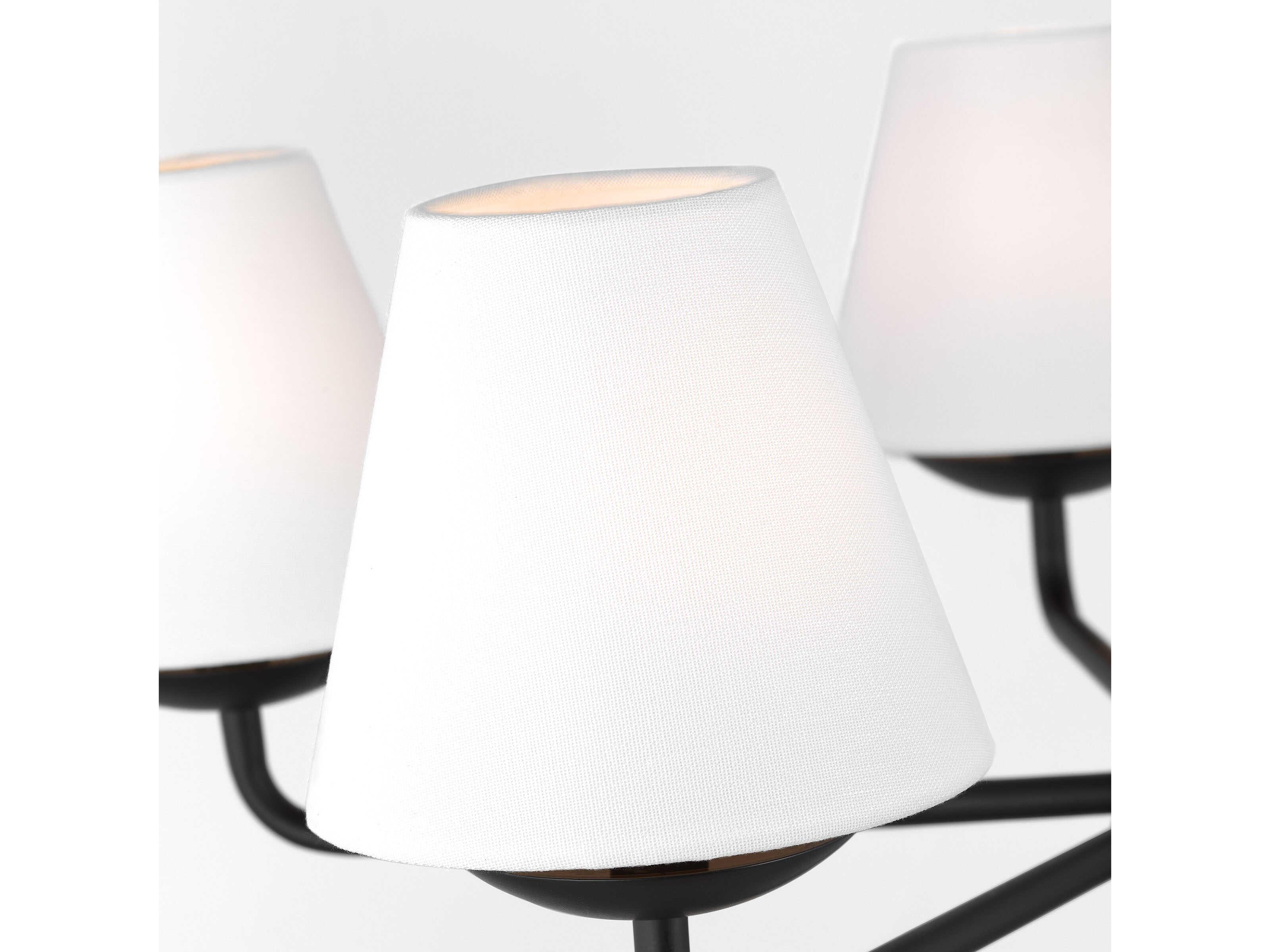 Visual Comfort Studio Albion 5-Light Midnight Black Empire Chandelier