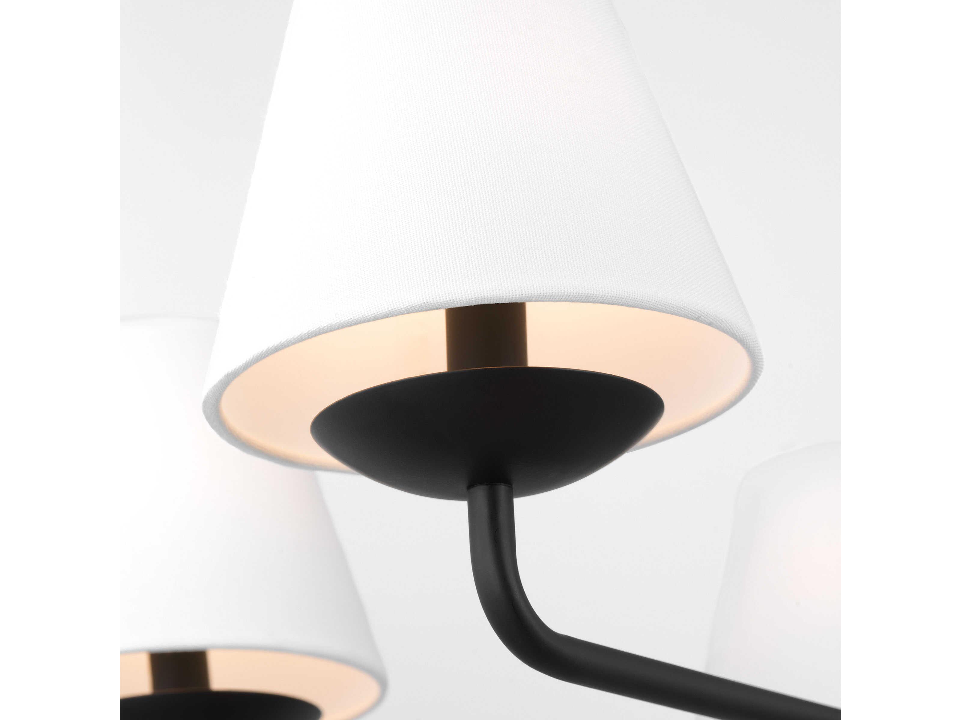 Visual Comfort Studio Albion 5-Light Midnight Black Empire Chandelier