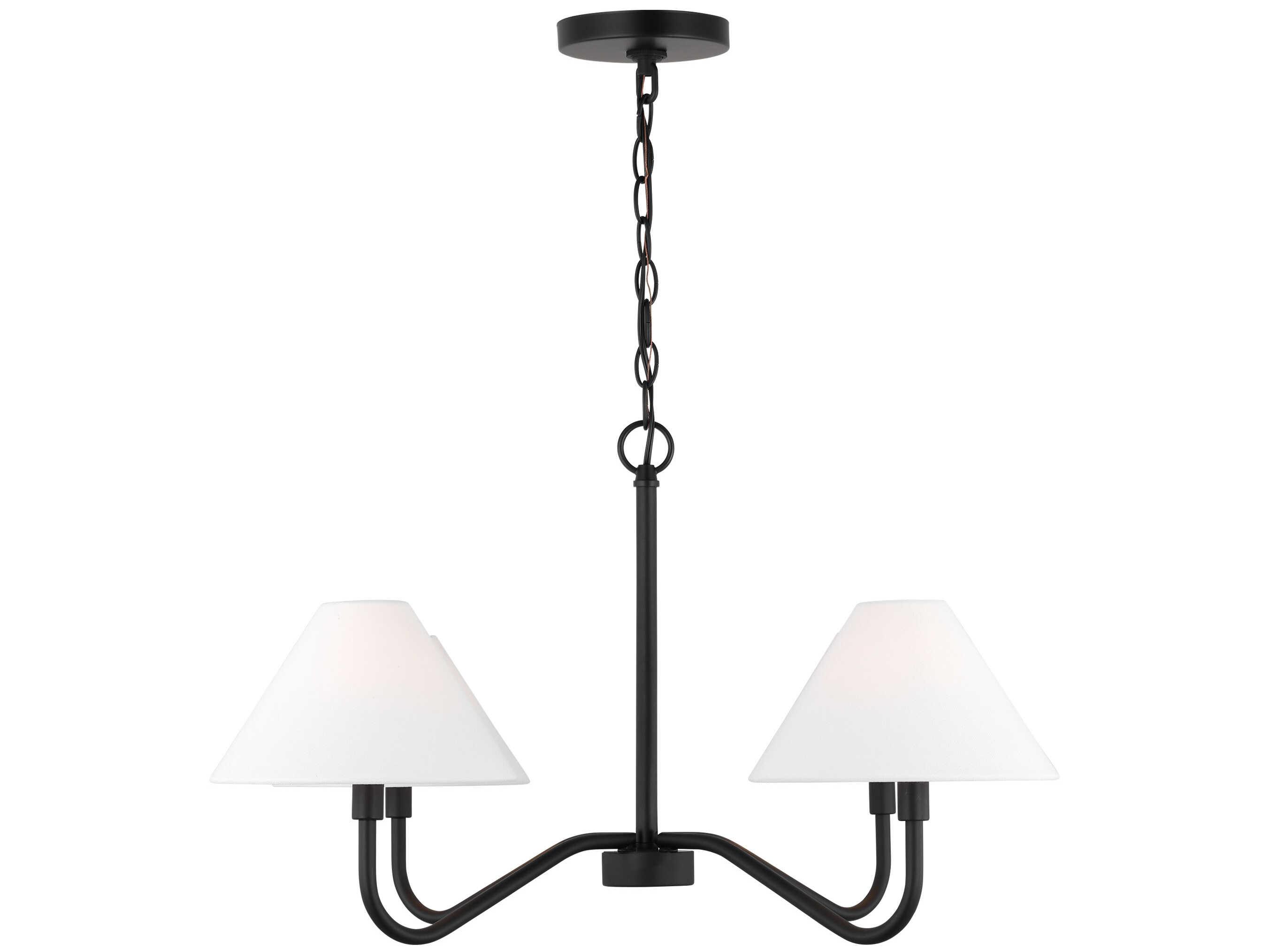 Visual Comfort Studio Eldon 4-Light Midnight Black Empire Chandelier