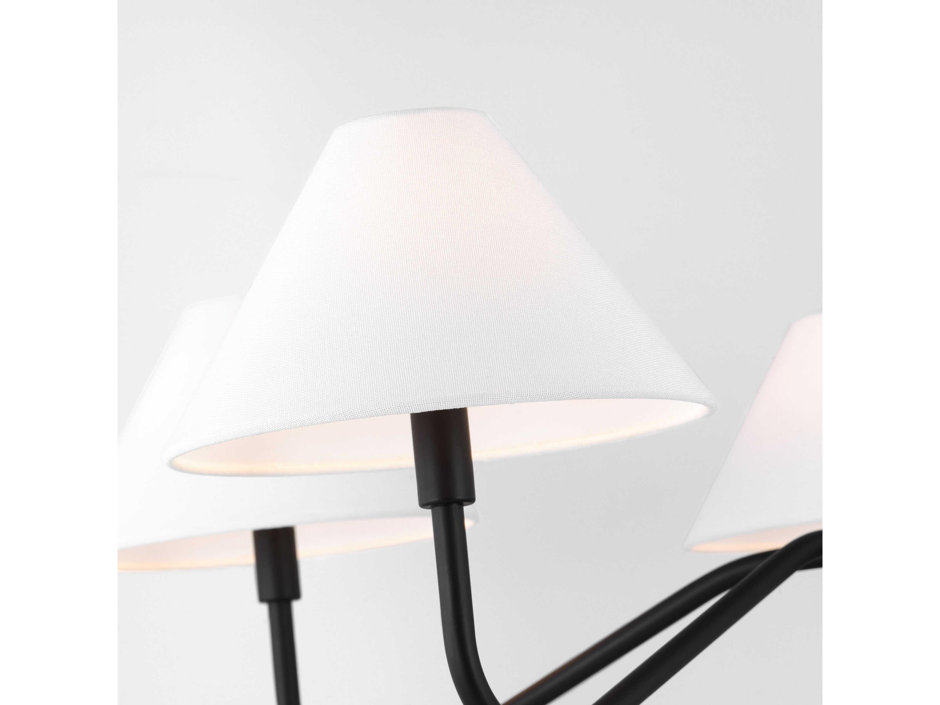 Visual Comfort Studio Eldon 5-Light Midnight Black Empire Chandelier