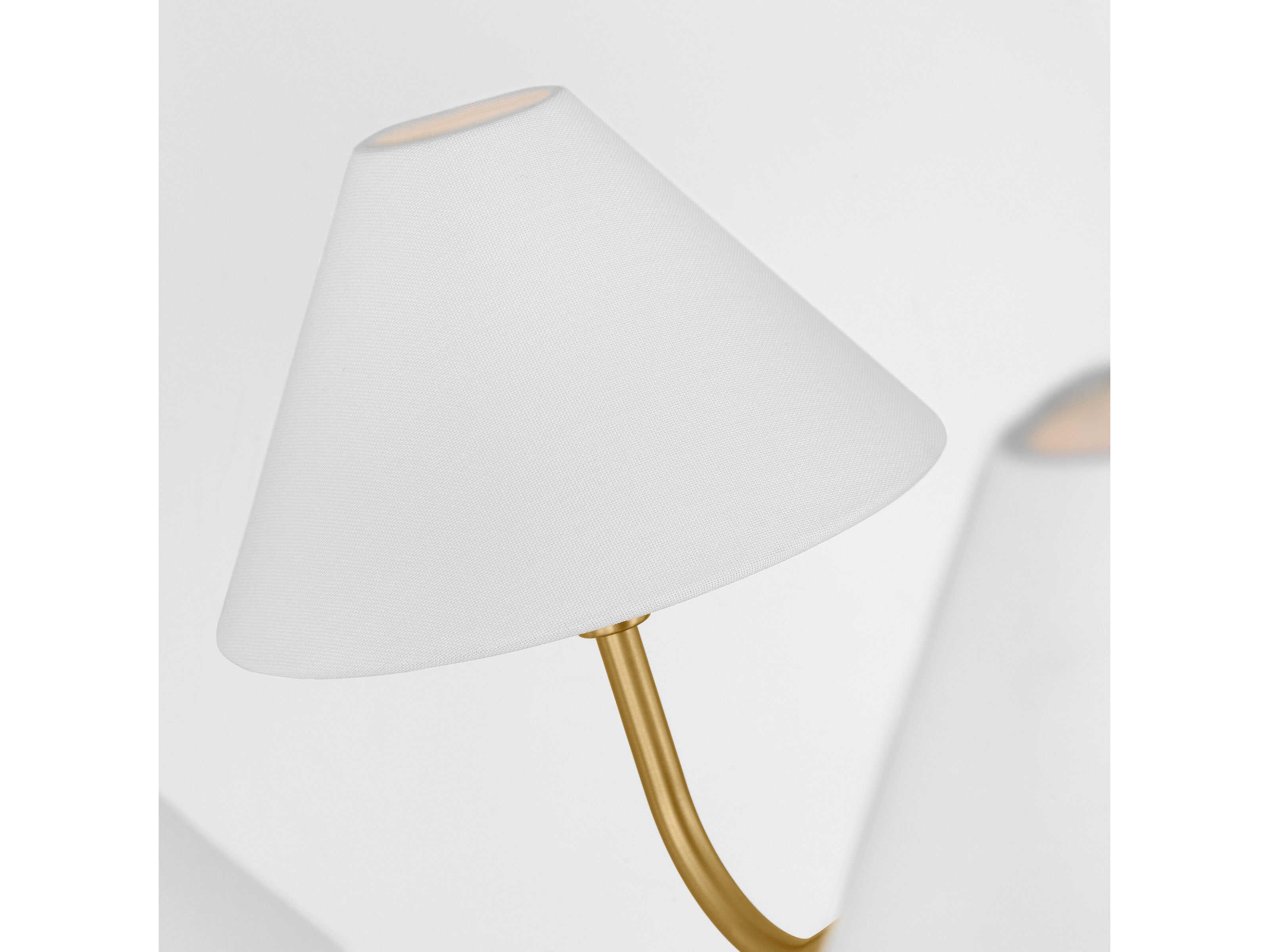 Visual Comfort Studio Eldon 5-Light Satin Brass Empire Chandelier