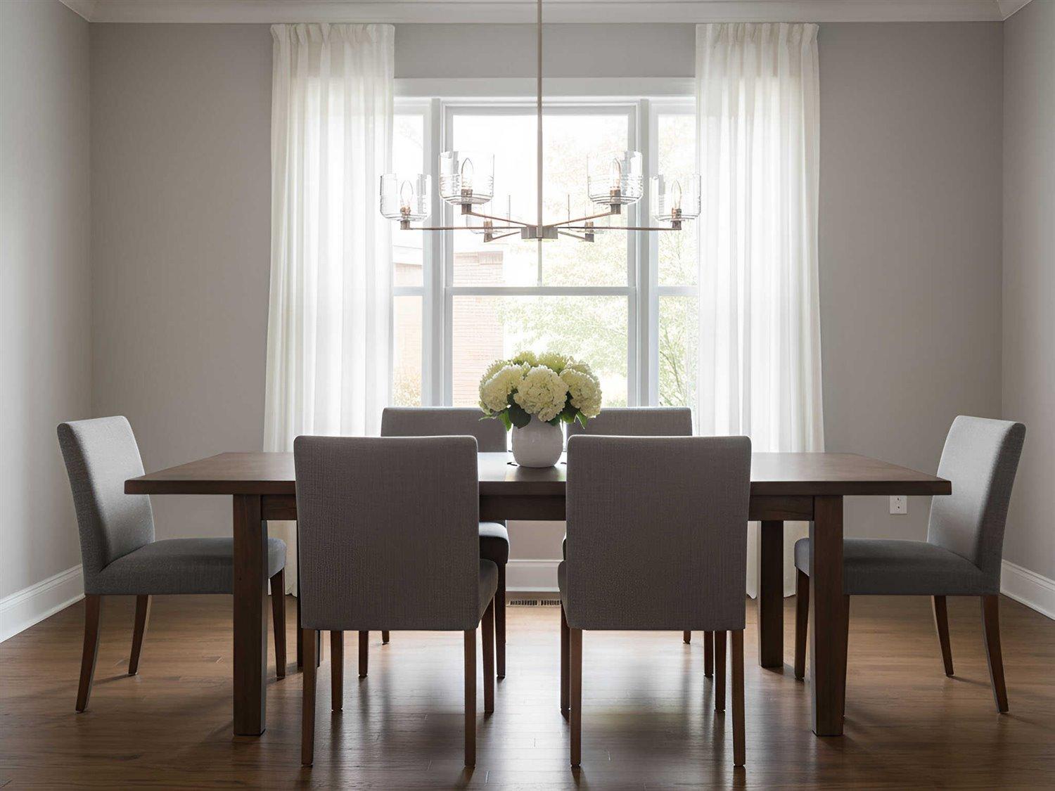 Visual Comfort Studio Lochdale 6-Light Brushed Nickel Candelabra Chandelier