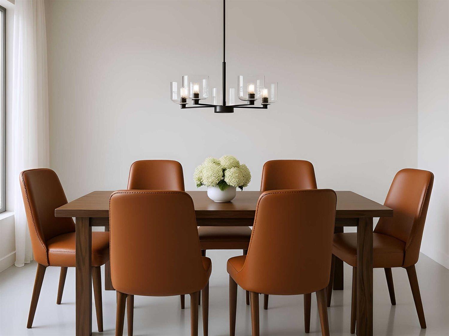 Visual Comfort Studio Lochdale 5-Light Midnight Black Candelabra Chandelier