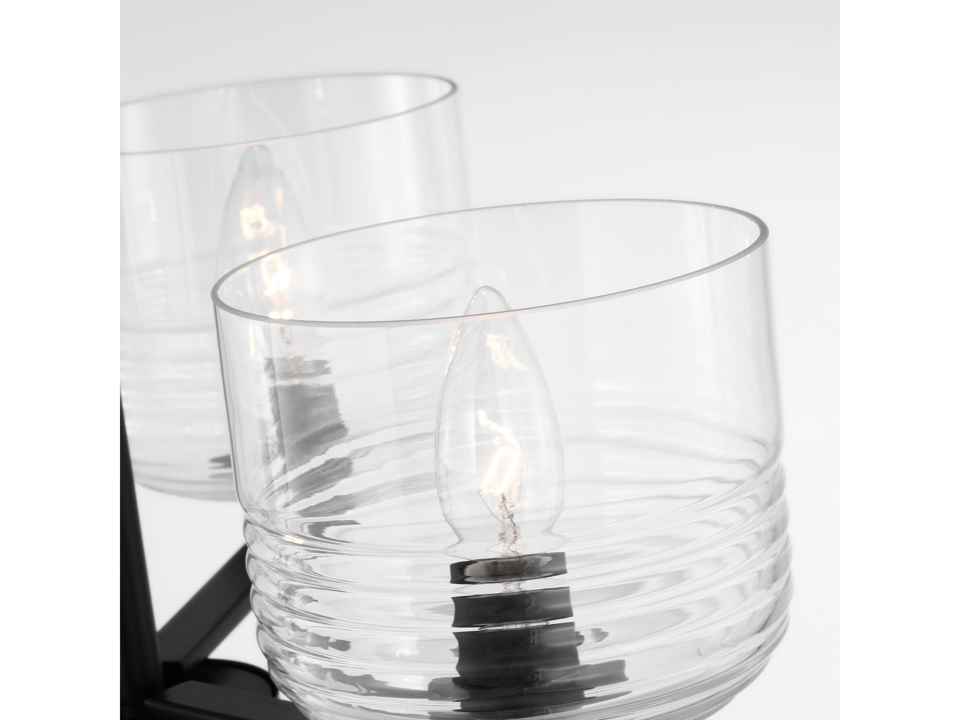 Visual Comfort Studio Lochdale 3-Light Midnight Black Candelabra Chandelier