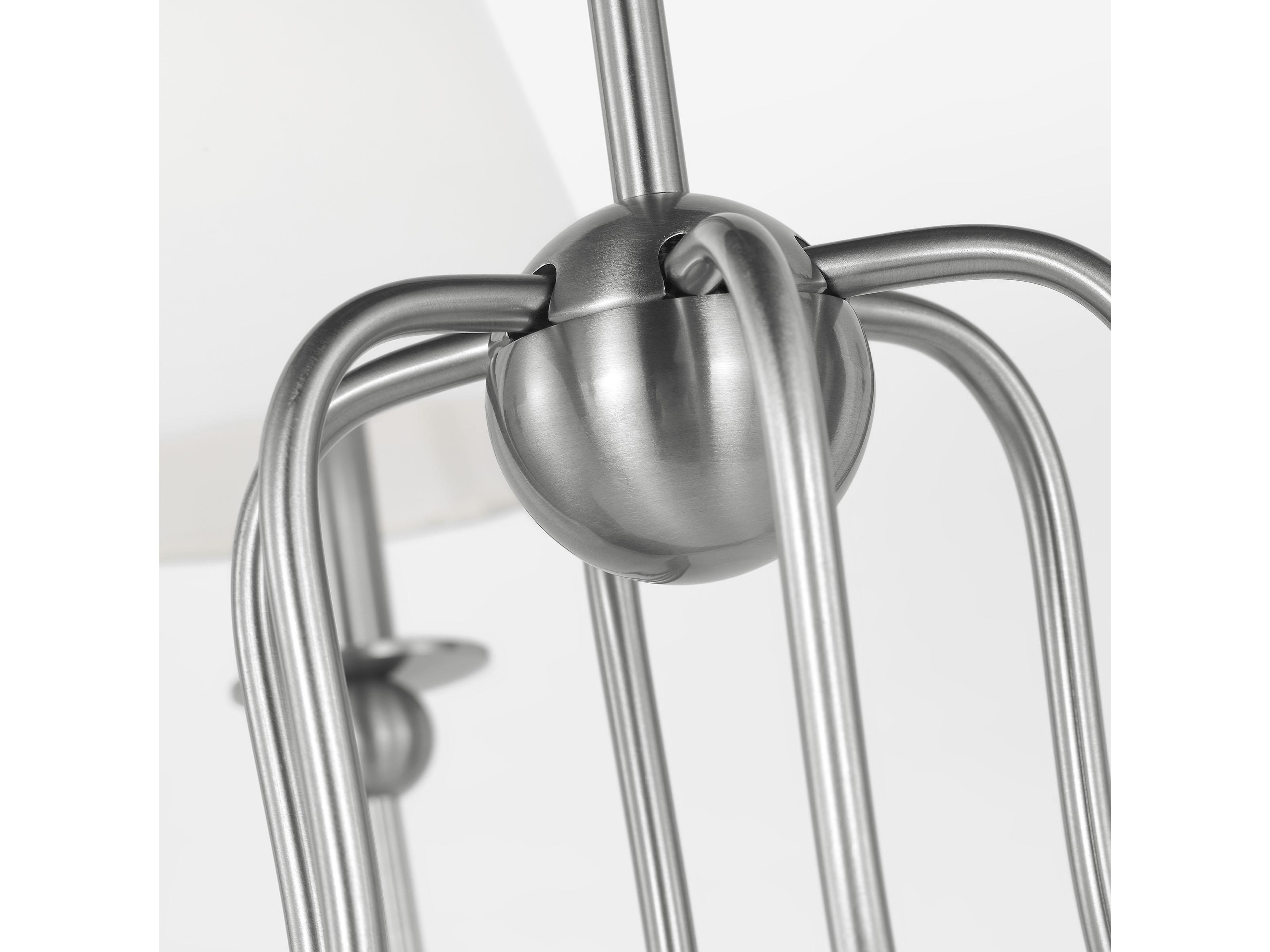 Visual Comfort Studio Elsay 6-Light Brushed Nickel Chandelier