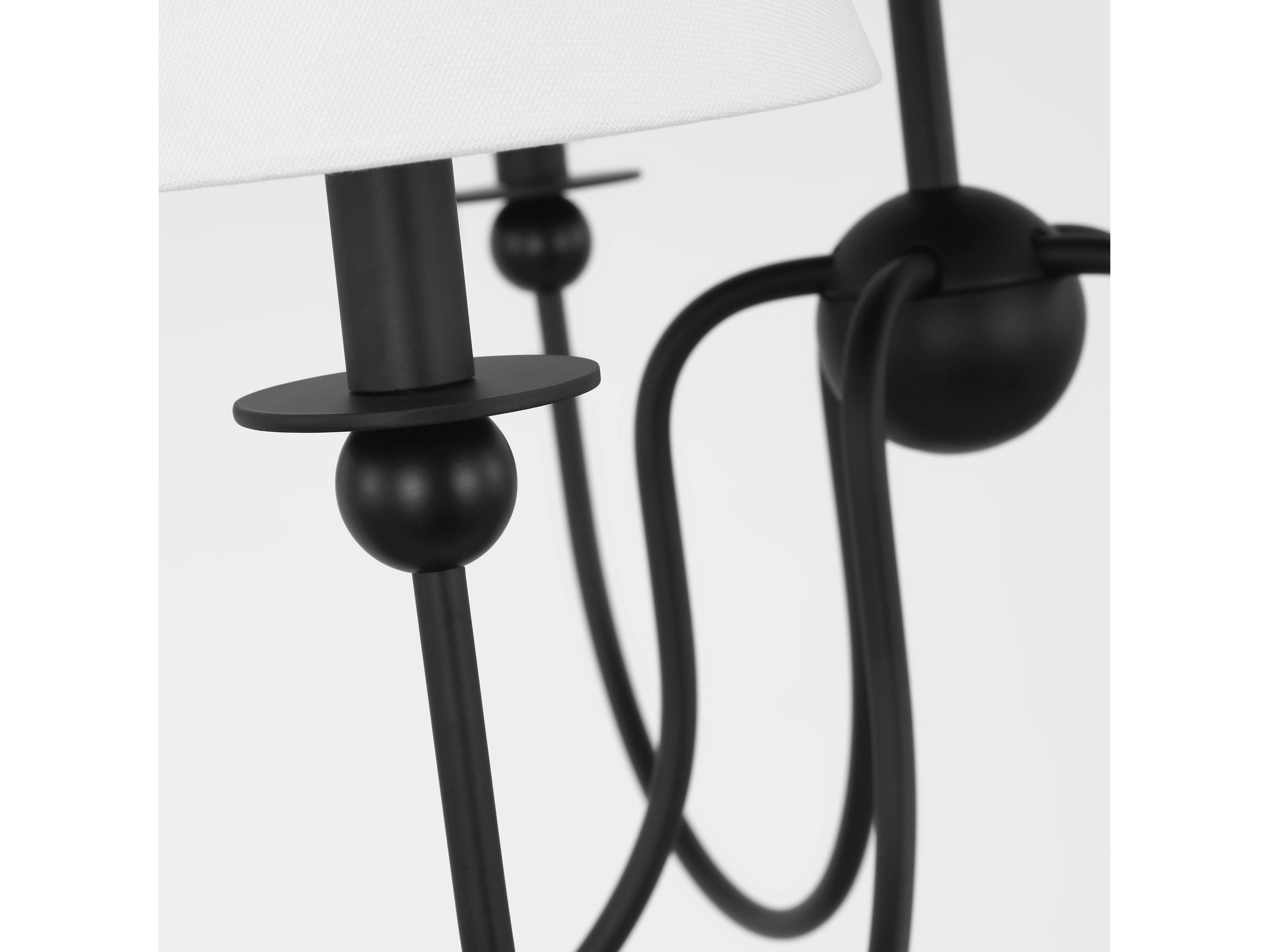 Visual Comfort Studio Elsay 5-Light Midnight Black Chandelier