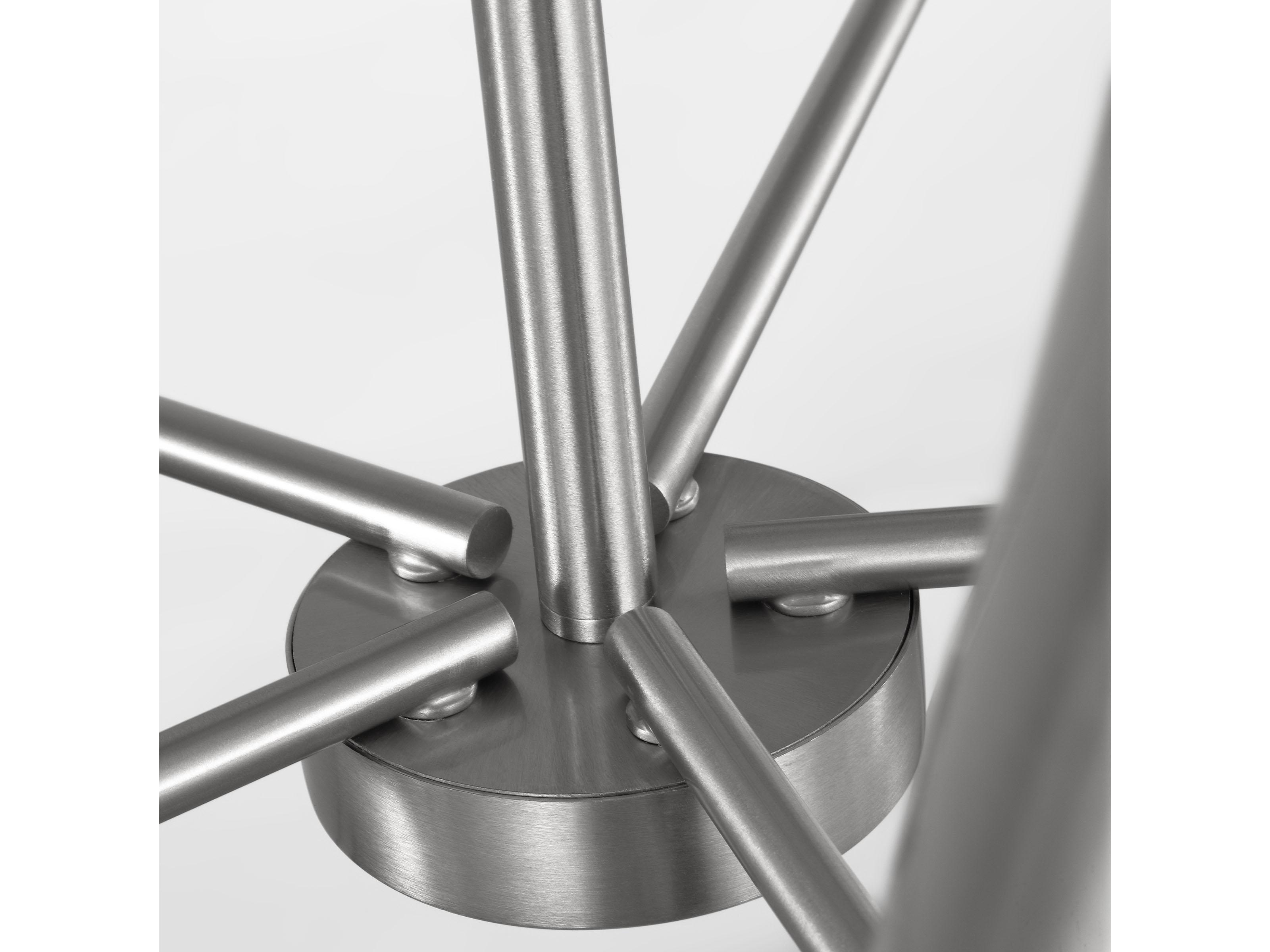 Visual Comfort Studio Ender 5-Light Brushed Nickel Chandelier