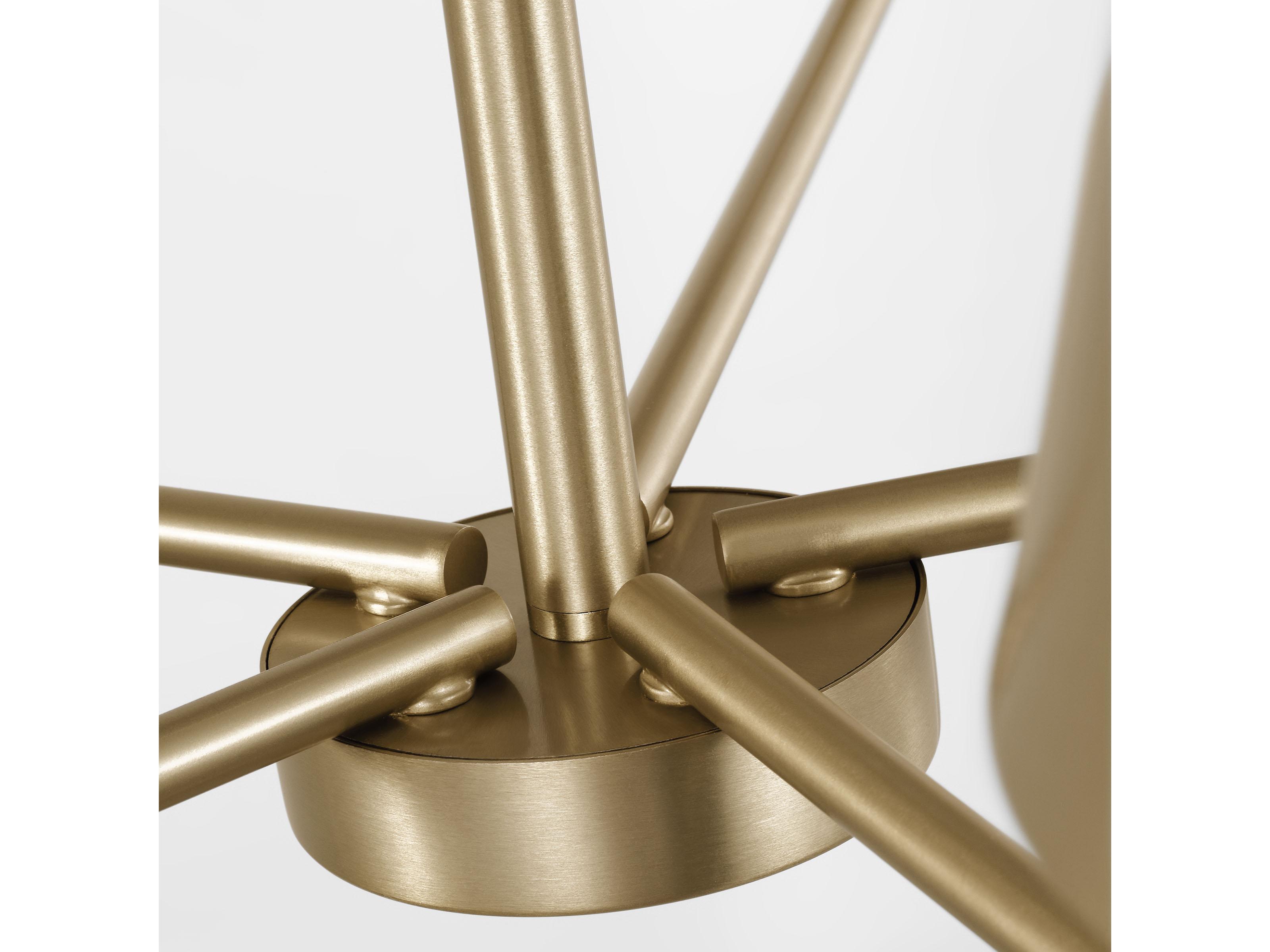 Visual Comfort Studio Ender 5-Light Satin Brass Chandelier