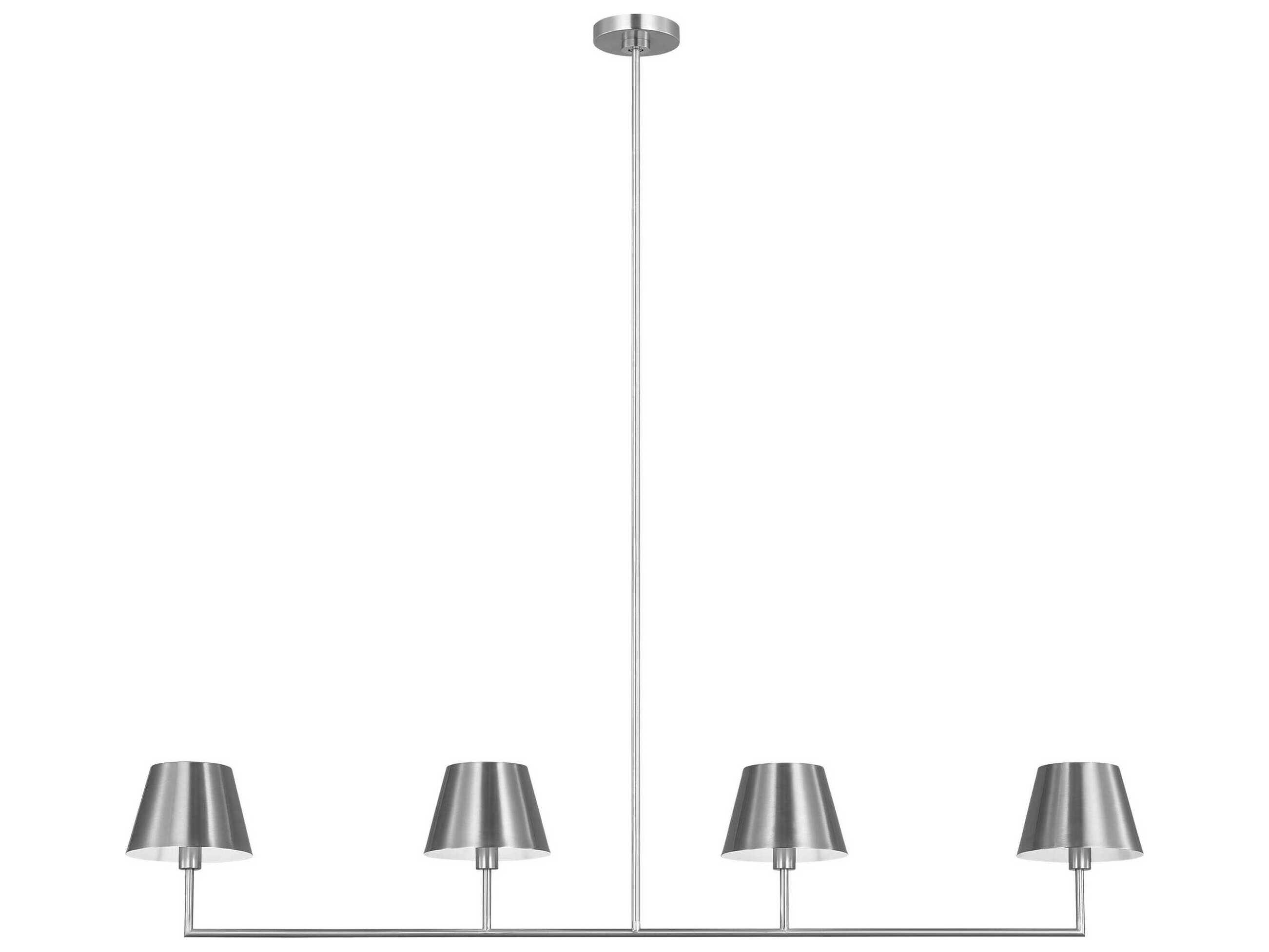 Visual Comfort Studio Ender 4-Light Brushed Nickel Island Pendant