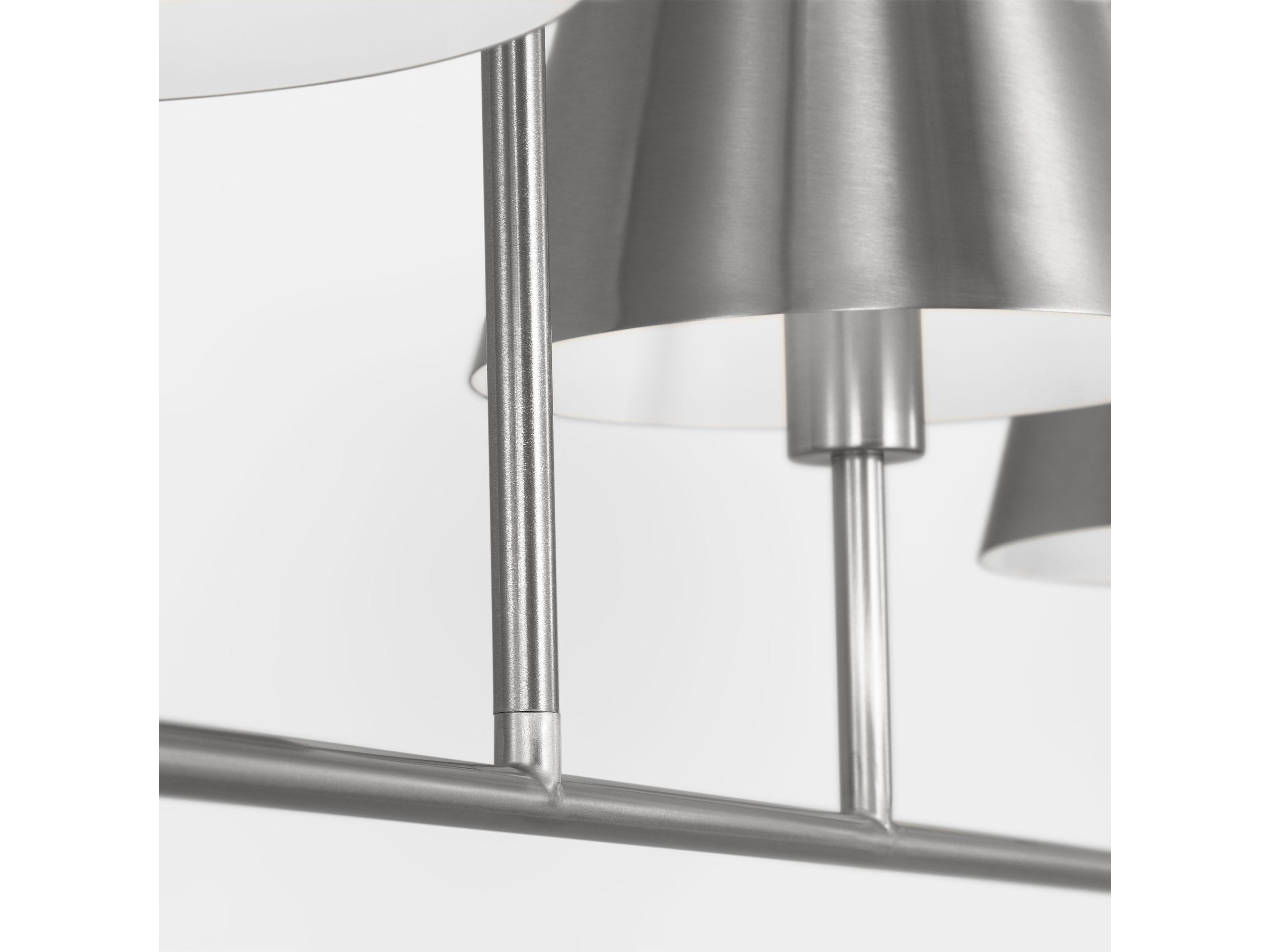 Visual Comfort Studio Ender 4-Light Brushed Nickel Island Pendant