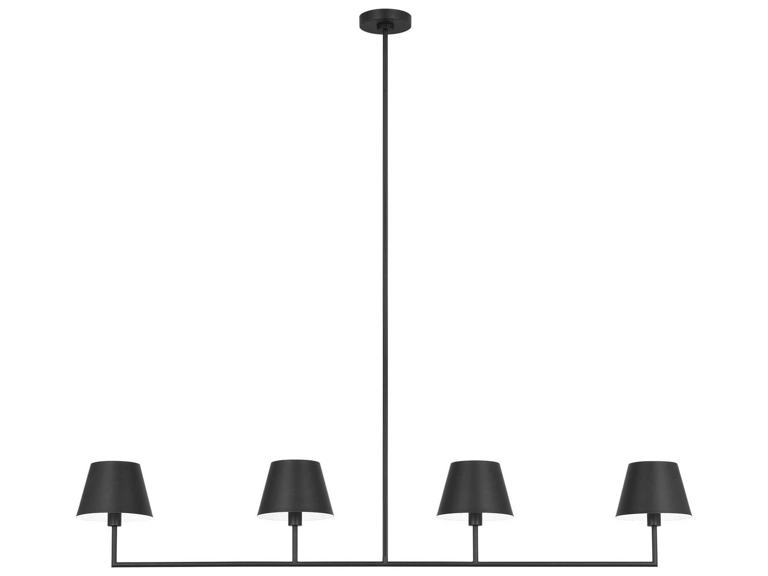 Visual Comfort Studio Ender 4-Light Midnight Black Island Pendant
