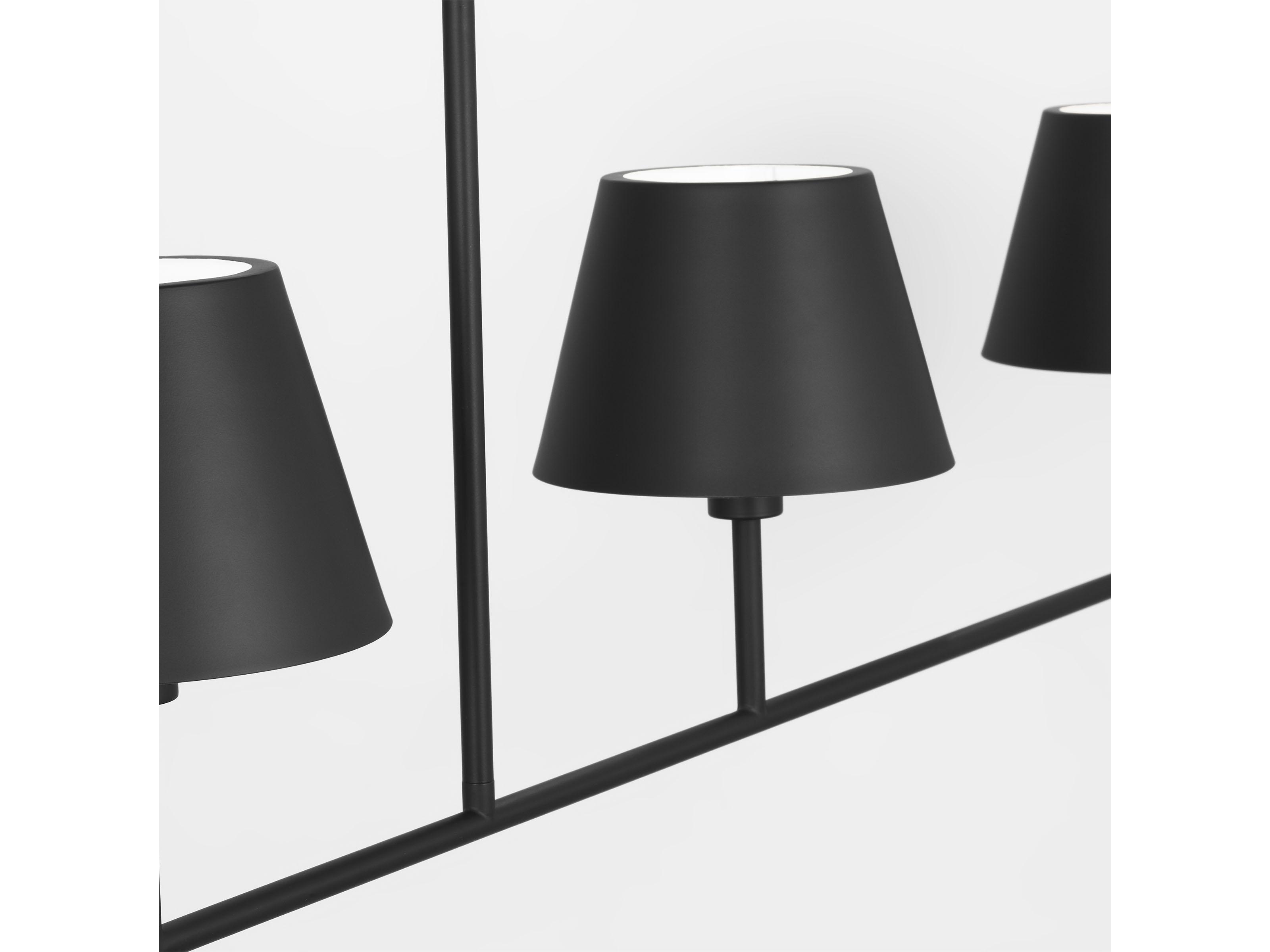 Visual Comfort Studio Ender 4-Light Midnight Black Island Pendant